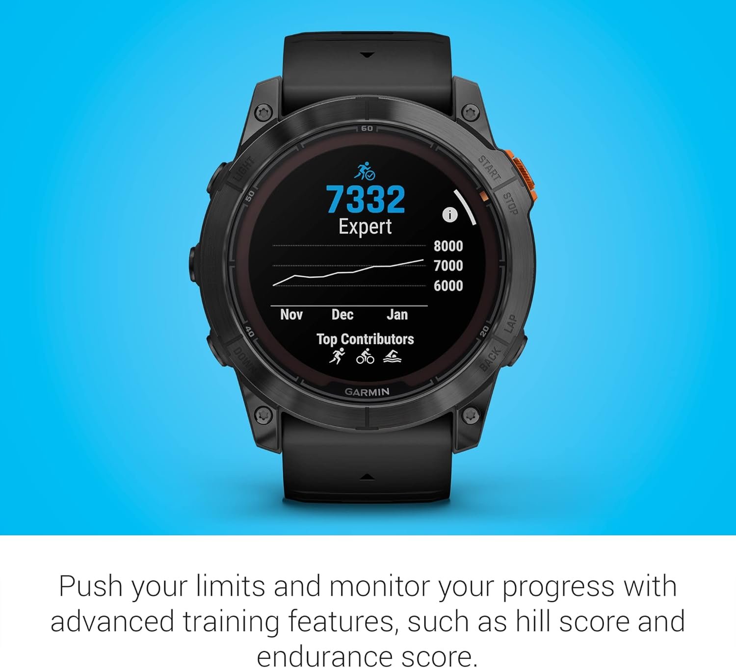 Garmin fēnix 7X Pro Solar, Multisport GPS Smartwatch, Built-in Flashlight, Solar... 8 Garmin fēnix 7X Pro Solar, Multisport GPS Smartwatch, Built-in Flashlight, Solar... - Image 8