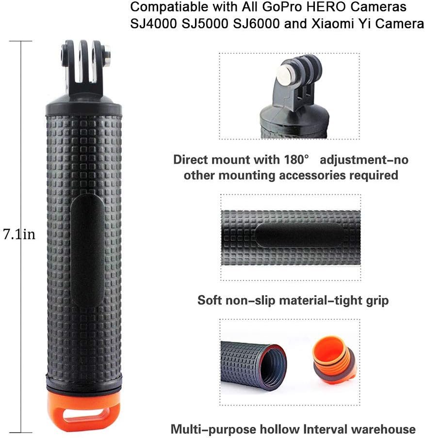 Waterproof Floating Hand Grip for GoPro Hero Session Black Silver Hero 10 9 8 7 ... 3 Waterproof Floating Hand Grip for GoPro Hero Session Black Silver Hero 10 9 8 7 ... - Image 3