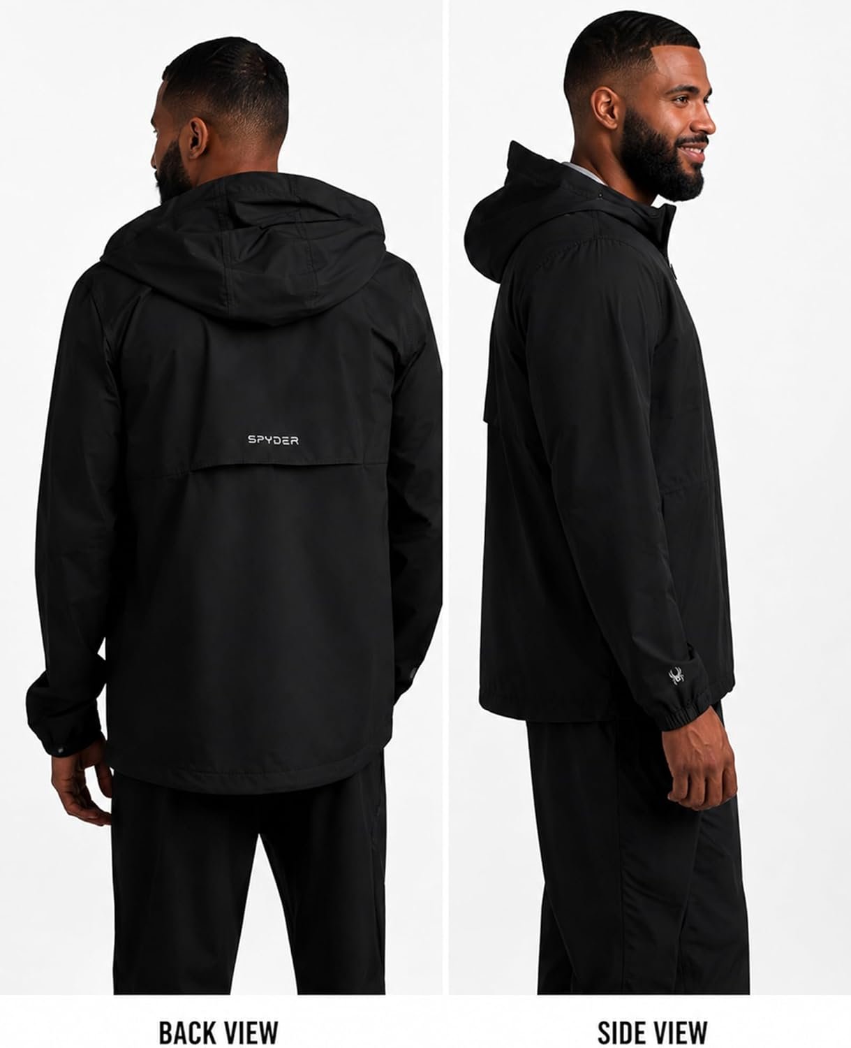 Spyder Mens Rain Jacket - Waterproof Lightweight Hooded Windbreaker, Outerwear J... 3 Spyder Mens Rain Jacket - Waterproof Lightweight Hooded Windbreaker, Outerwear J... - Image 3
