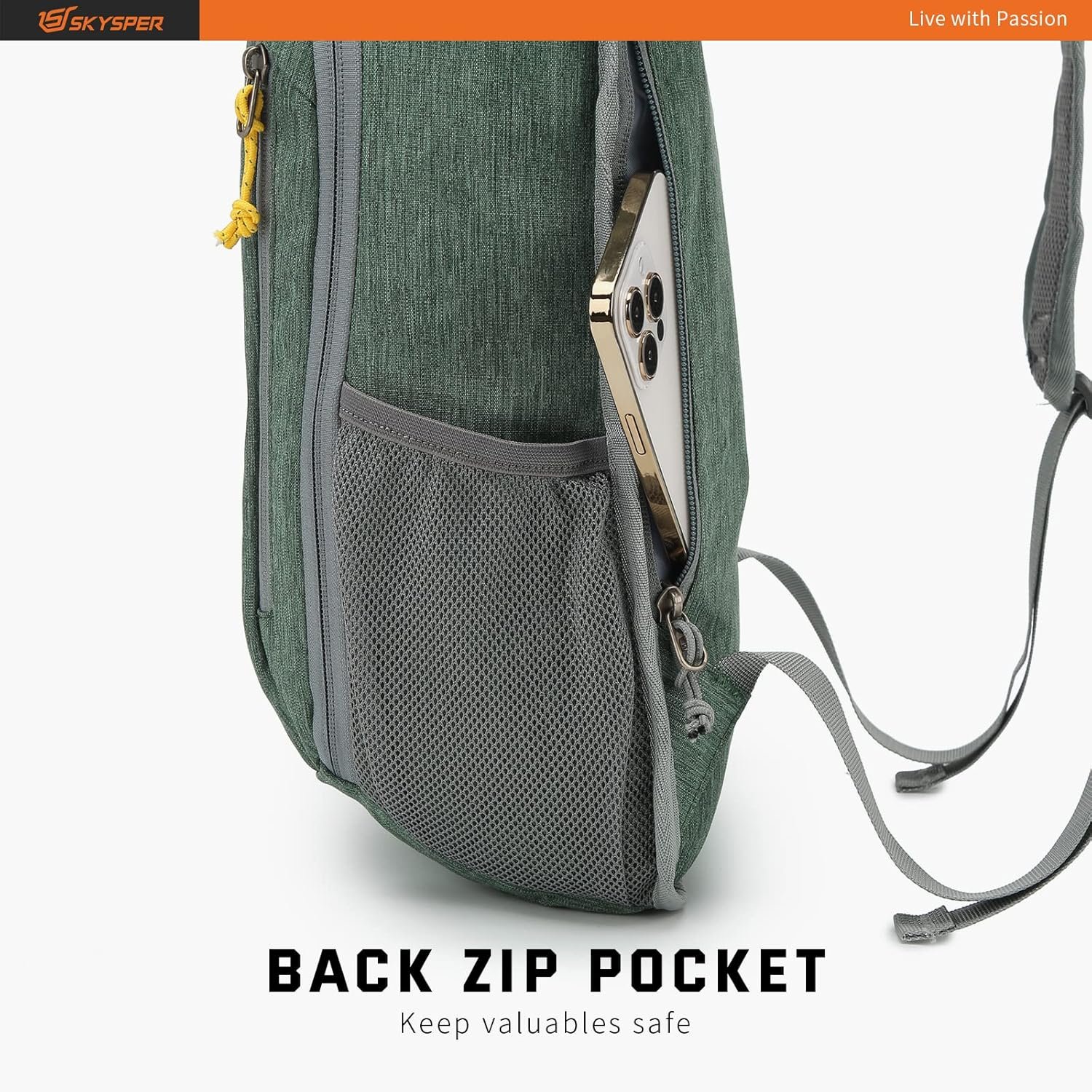 SKYSPER Small Daypack 10L Hiking Backpack Packable Lightweight Travel Day Pack f... 8 SKYSPER Small Daypack 10L Hiking Backpack Packable Lightweight Travel Day Pack f... - Image 8