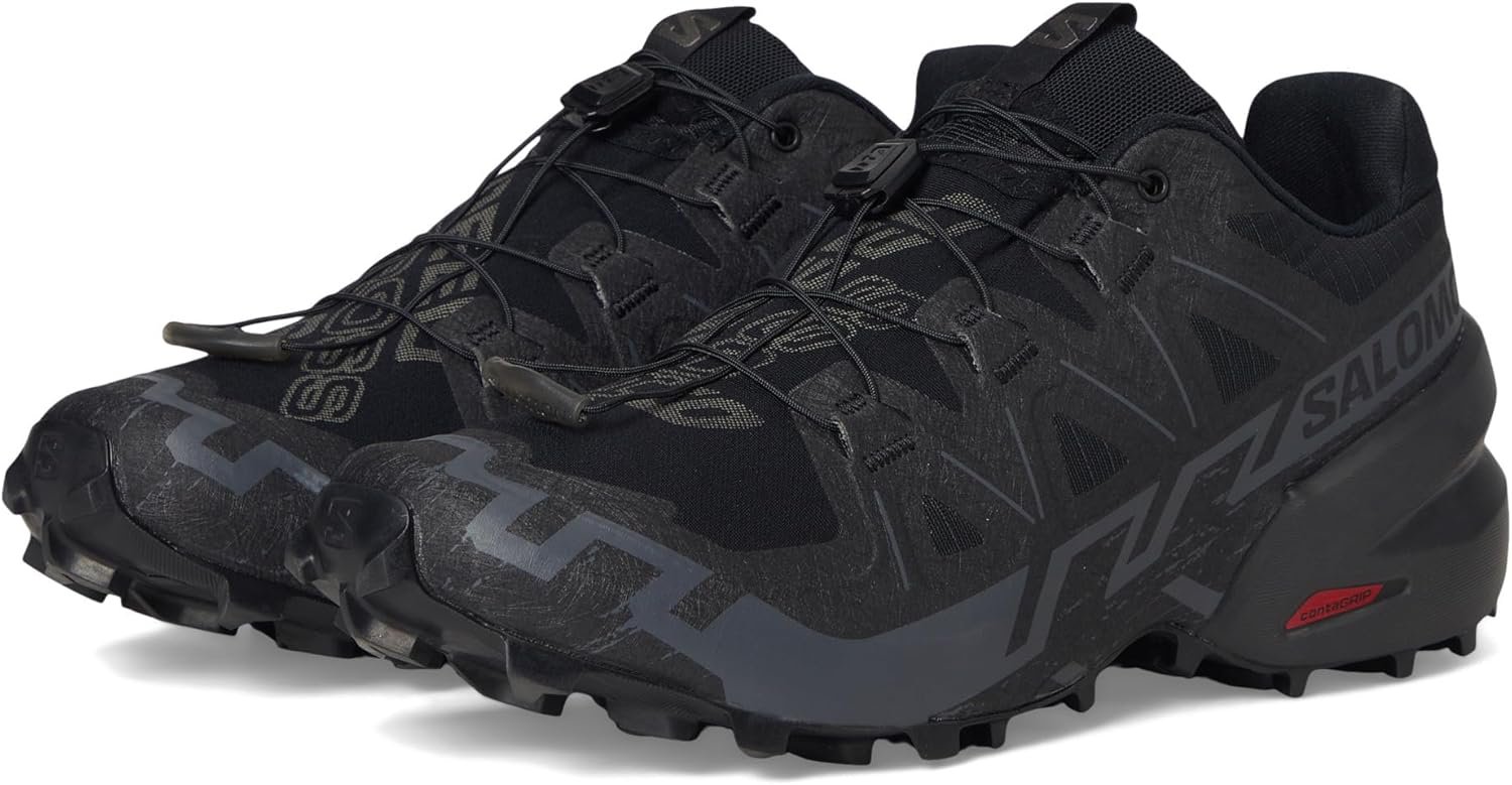 Salomon Mens Speedcross 6 Black/Black/Phantom 12.5 Medium 2 Salomon Mens Speedcross 6 Black/Black/Phantom 12.5 Medium - Image 2