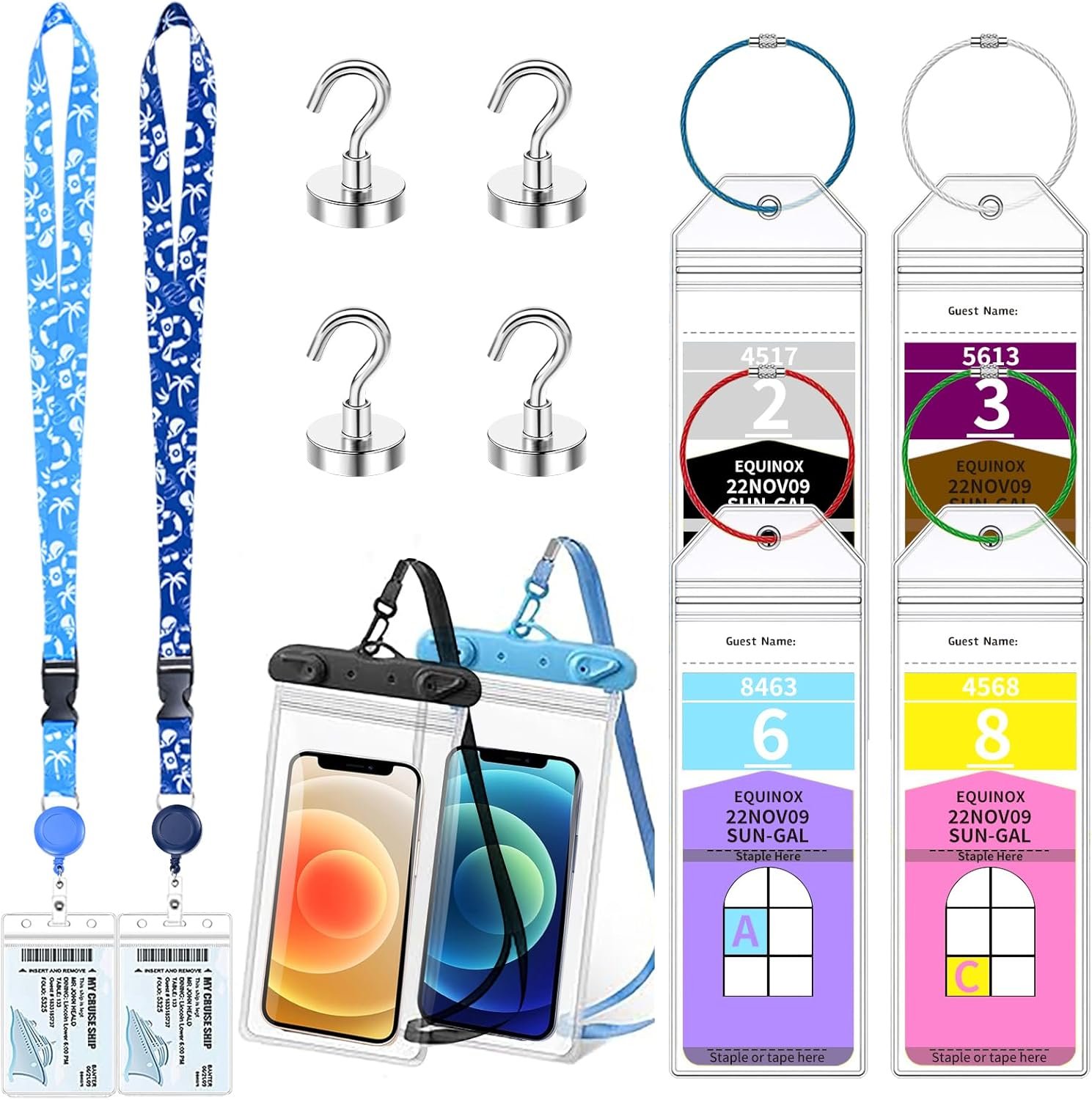 12 Pcs Royal Caribbean Cruise Essentials Kit Include Retractable Cruise Lanyards... 2 12 Pcs Royal Caribbean Cruise Essentials Kit Include Retractable Cruise Lanyards... - Image 2