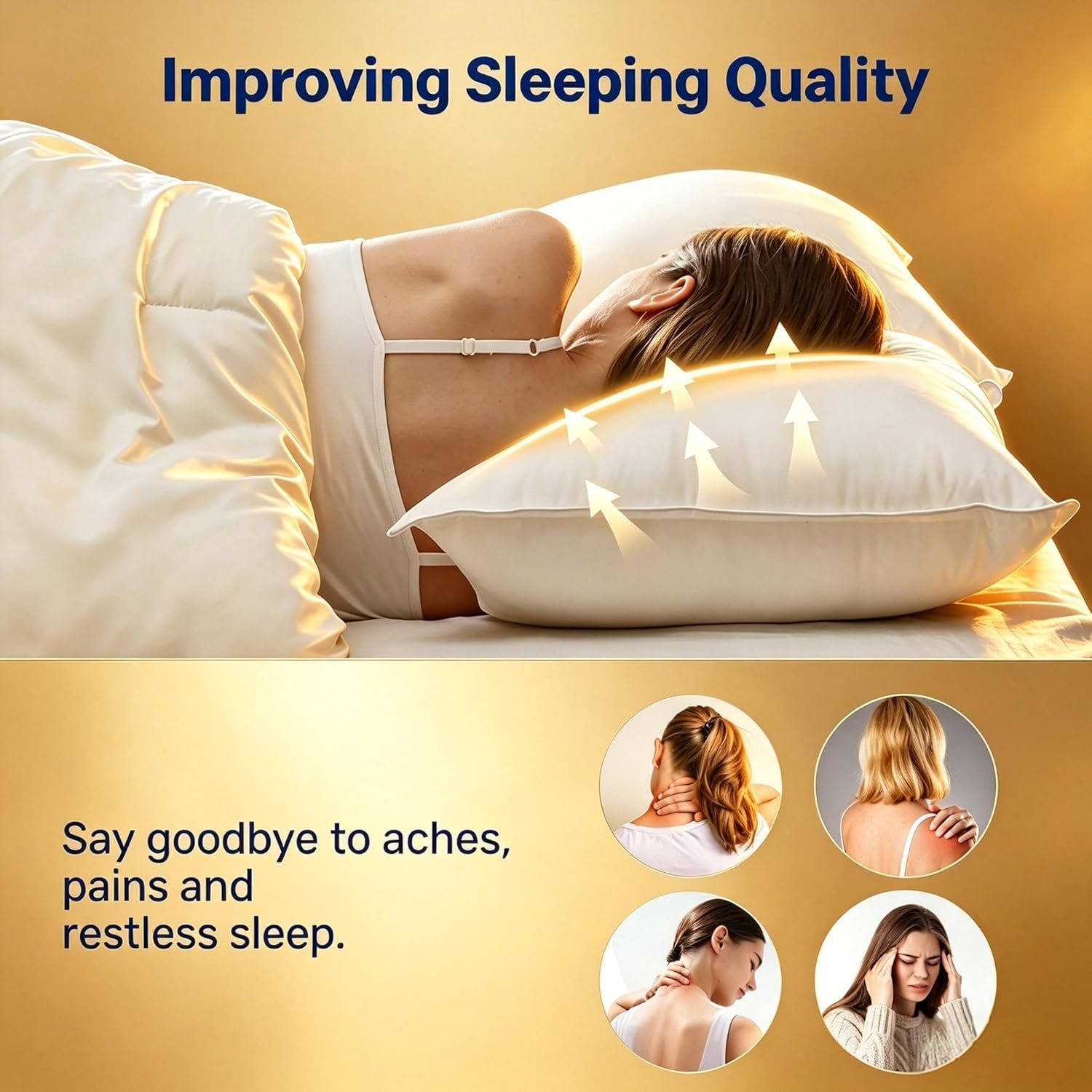 UNIKOME Ultra Soft Pillows Queen Size Set of 2 - Hotel Collection Luxury 100% Co... 6 UNIKOME Ultra Soft Pillows Queen Size Set of 2 - Hotel Collection Luxury 100% Co... - Image 6