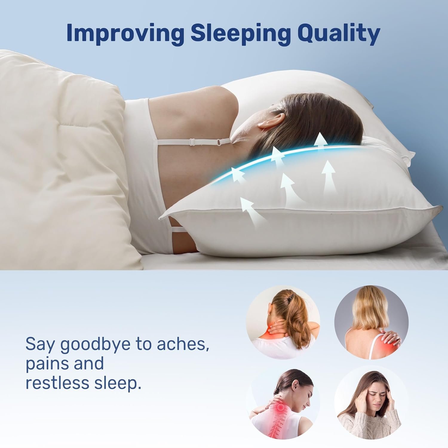 UNIKOME Ultra Soft Pillows Standard Size Set of 2 - Hotel Collection Luxury 100%... 7 UNIKOME Ultra Soft Pillows Standard Size Set of 2 - Hotel Collection Luxury 100%... - Image 7
