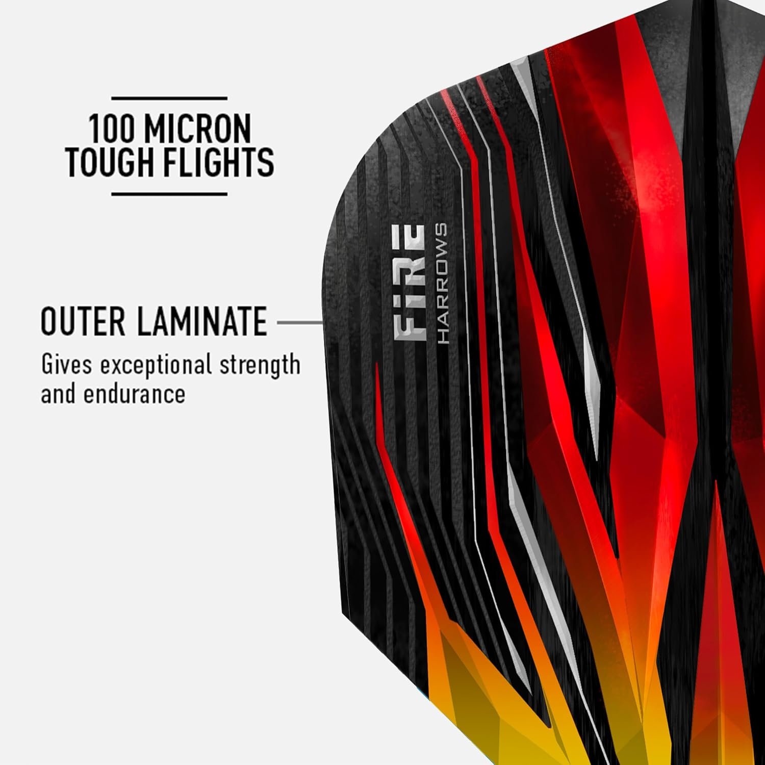 Harrows Fire Dart Flights | 5 x Sets Darts Flights (15 Flights Total) I 100 Micr... 4 Harrows Fire Dart Flights | 5 x Sets Darts Flights (15 Flights Total) I 100 Micr... - Image 4