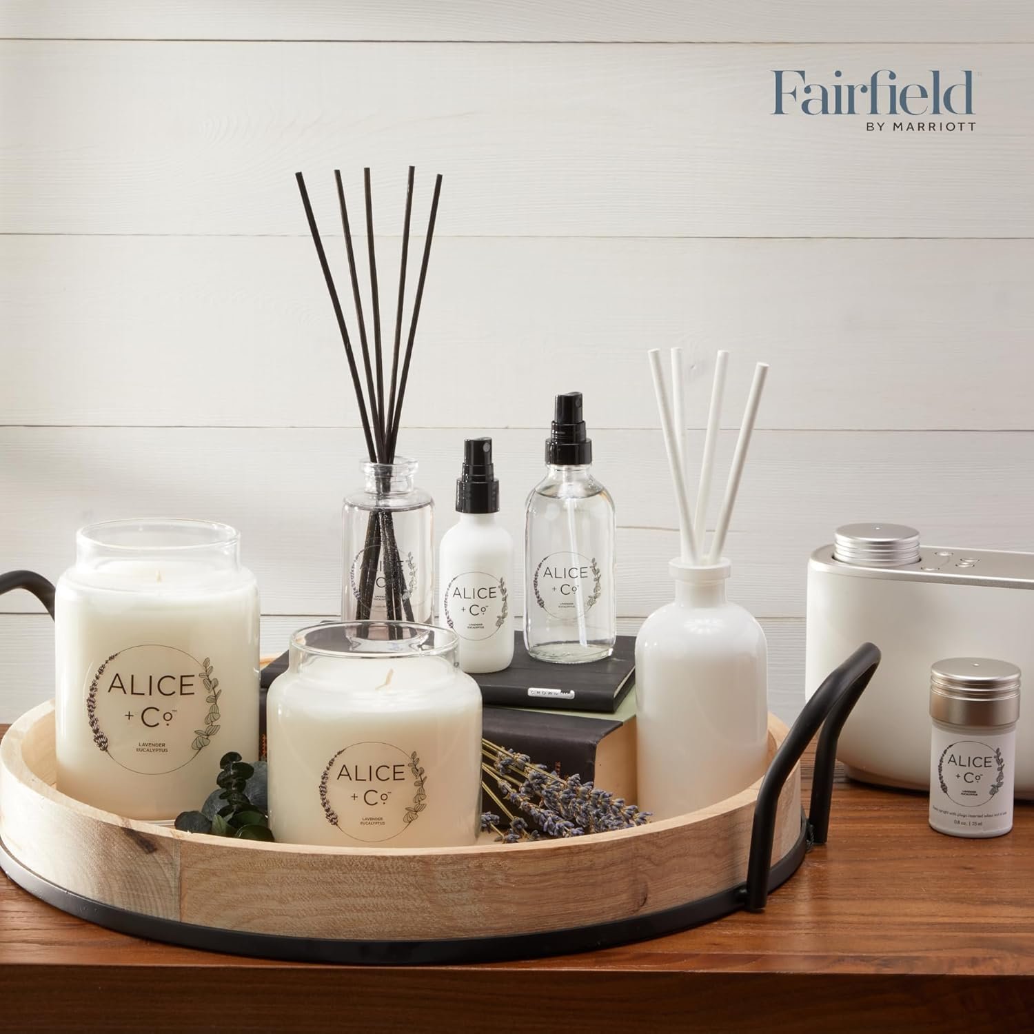 Alice + Co. Home Diffuser Set | Lavender & Eucalyptus Scent | Fairfield by Marri... 6 Alice + Co. Home Diffuser Set | Lavender & Eucalyptus Scent | Fairfield by Marri... - Image 6
