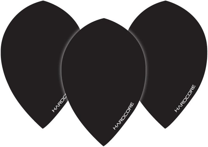 RED DRAGON Hardcore Black Extra Thick Oversized Pear Dart Flights - 4 Sets Per P... 3 RED DRAGON Hardcore Black Extra Thick Oversized Pear Dart Flights - 4 Sets Per P... - Image 3