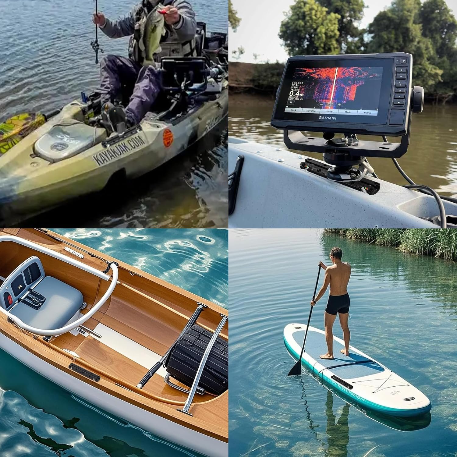 Hitorhike Pro Kayak Fishing Track with Manual Lock - All-Water Ready Rail System... 7 Hitorhike Pro Kayak Fishing Track with Manual Lock - All-Water Ready Rail System... - Image 7