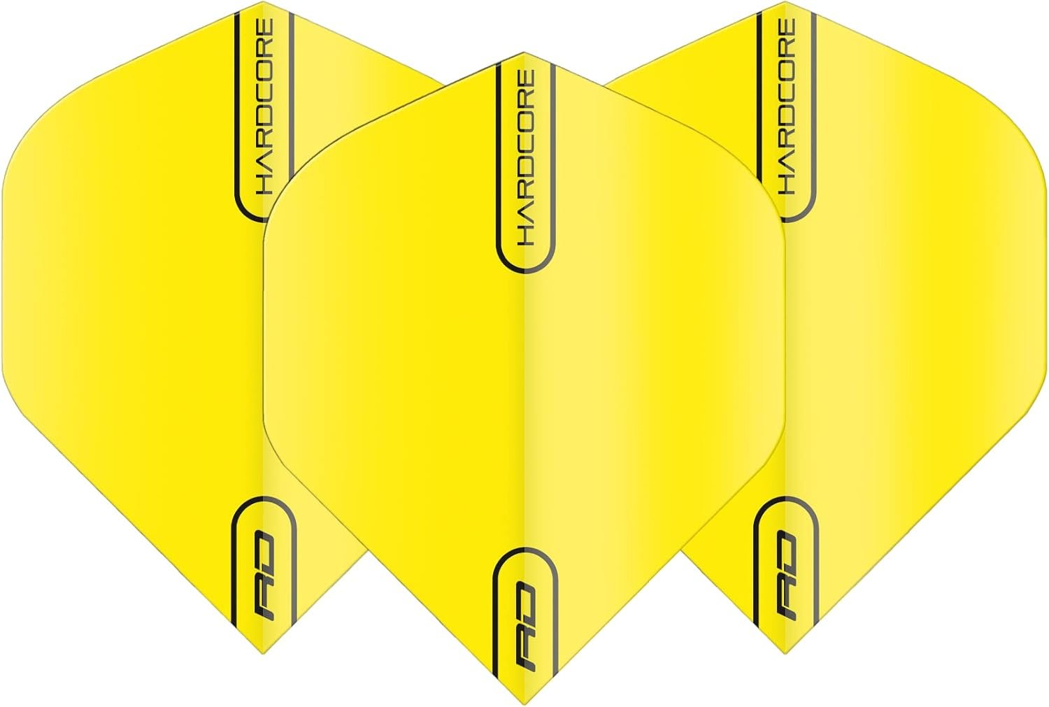 RED DRAGON Hardcore Fluoro Yellow Extra Thick Standard Dart Flights - 5 Sets Per... 3 RED DRAGON Hardcore Fluoro Yellow Extra Thick Standard Dart Flights - 5 Sets Per... - Image 3