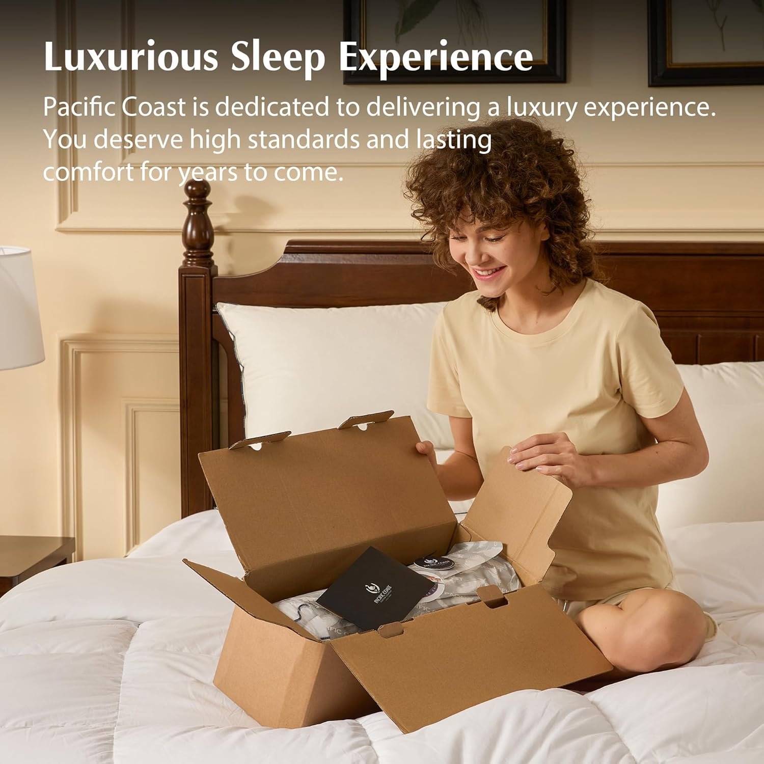 Pacific Coast Bed Pillow, Hotel Goose Feather and Down Pillow for Sleeping, 3-Ch... 9 Pacific Coast Bed Pillow, Hotel Goose Feather and Down Pillow for Sleeping, 3-Ch... - Image 9