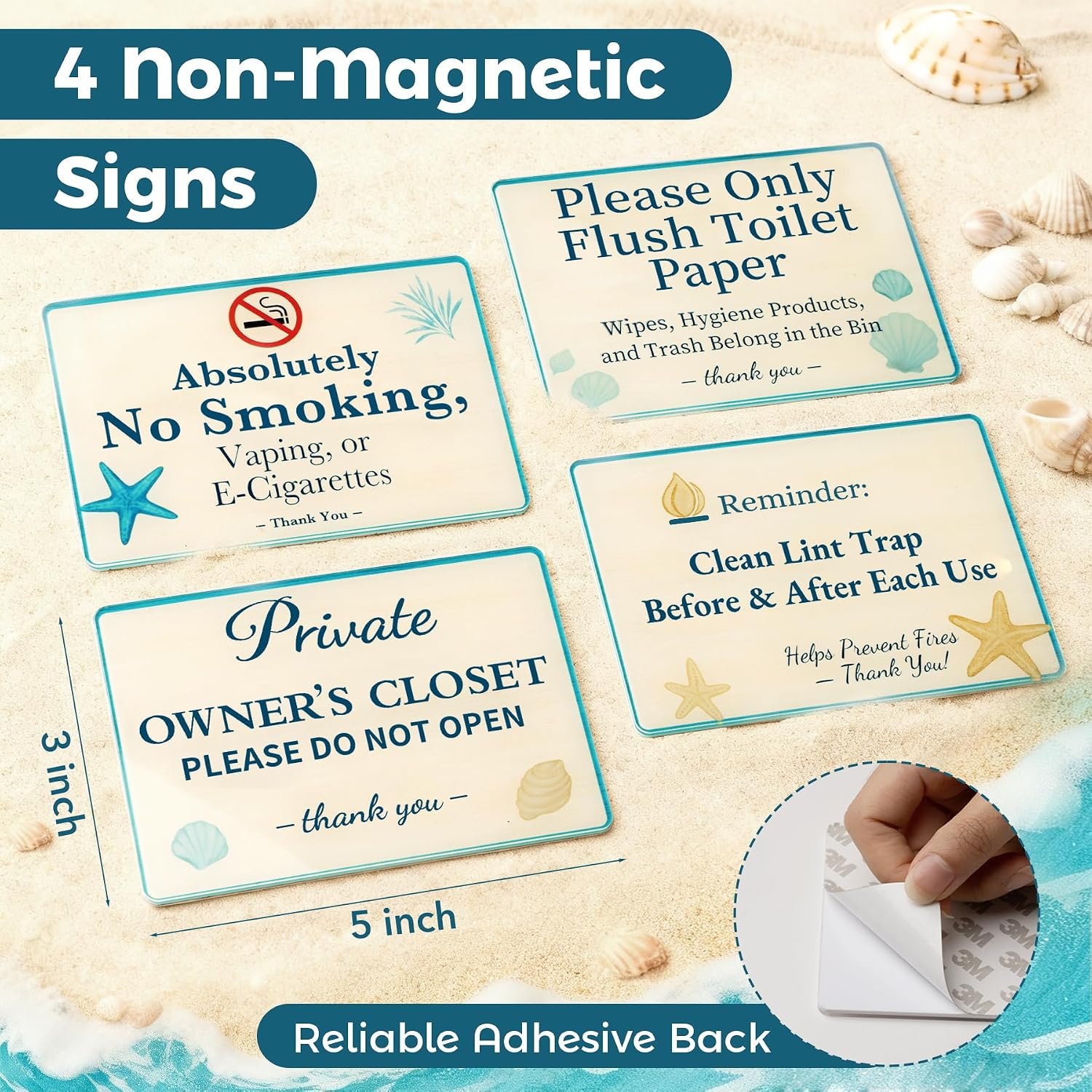 Vacation Rental & BnB Host Starter Kit – 6 Pack (5” x 3”) – Short Term Home Gues... 8 Vacation Rental & BnB Host Starter Kit – 6 Pack (5” x 3”) – Short Term Home Gues... - Image 8
