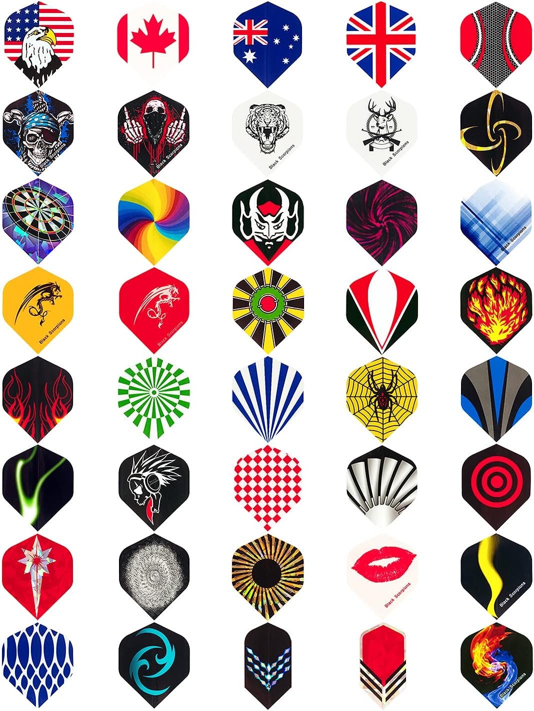 Standard Dart Flights 40 Sets 120 Pcs - Durable PET and Laser Replacement Feathe... 3 Standard Dart Flights 40 Sets 120 Pcs - Durable PET and Laser Replacement Feathe... - Image 3