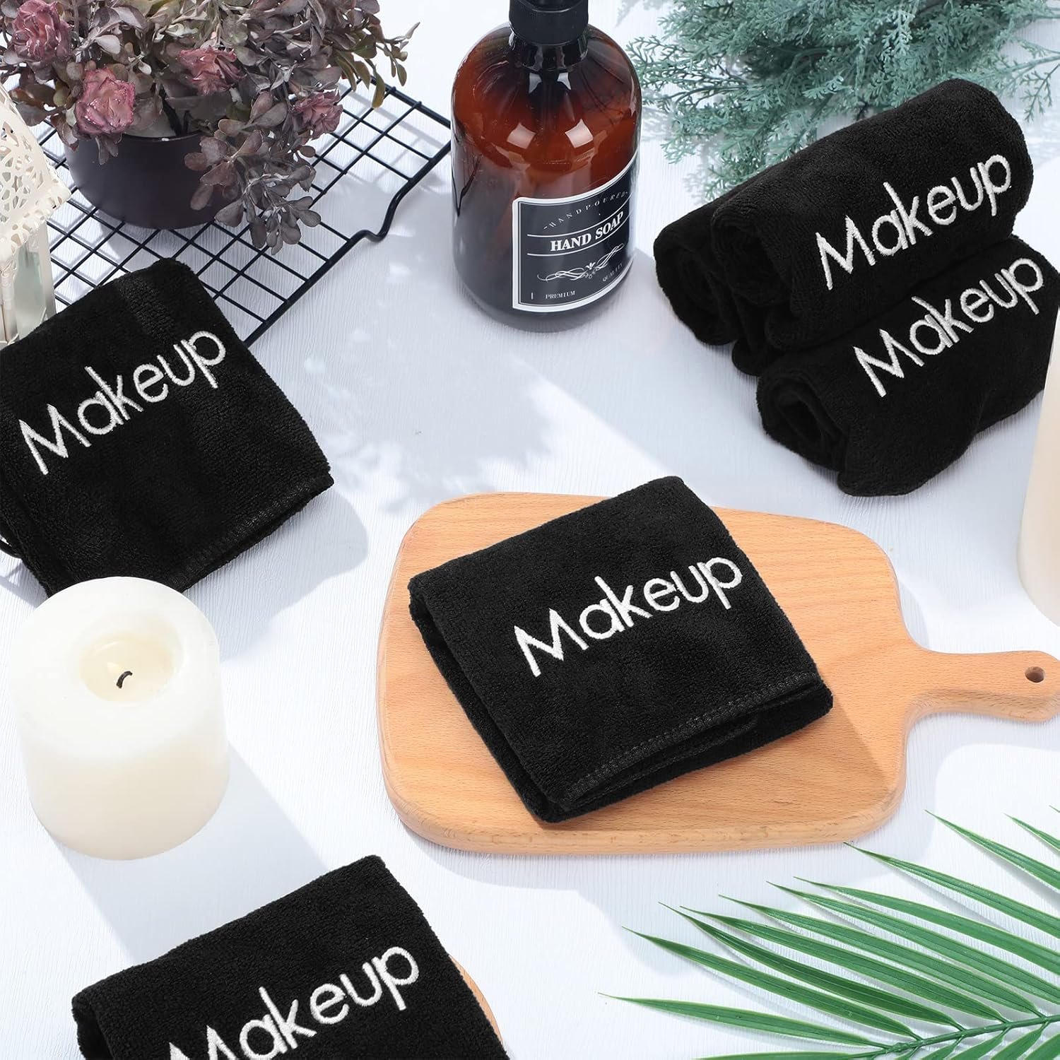 Shimeyao 20 Pack Makeup Towels Black Makeup Washcloths for Face Microfiber Remov... 5 Shimeyao 20 Pack Makeup Towels Black Makeup Washcloths for Face Microfiber Remov... - Image 5