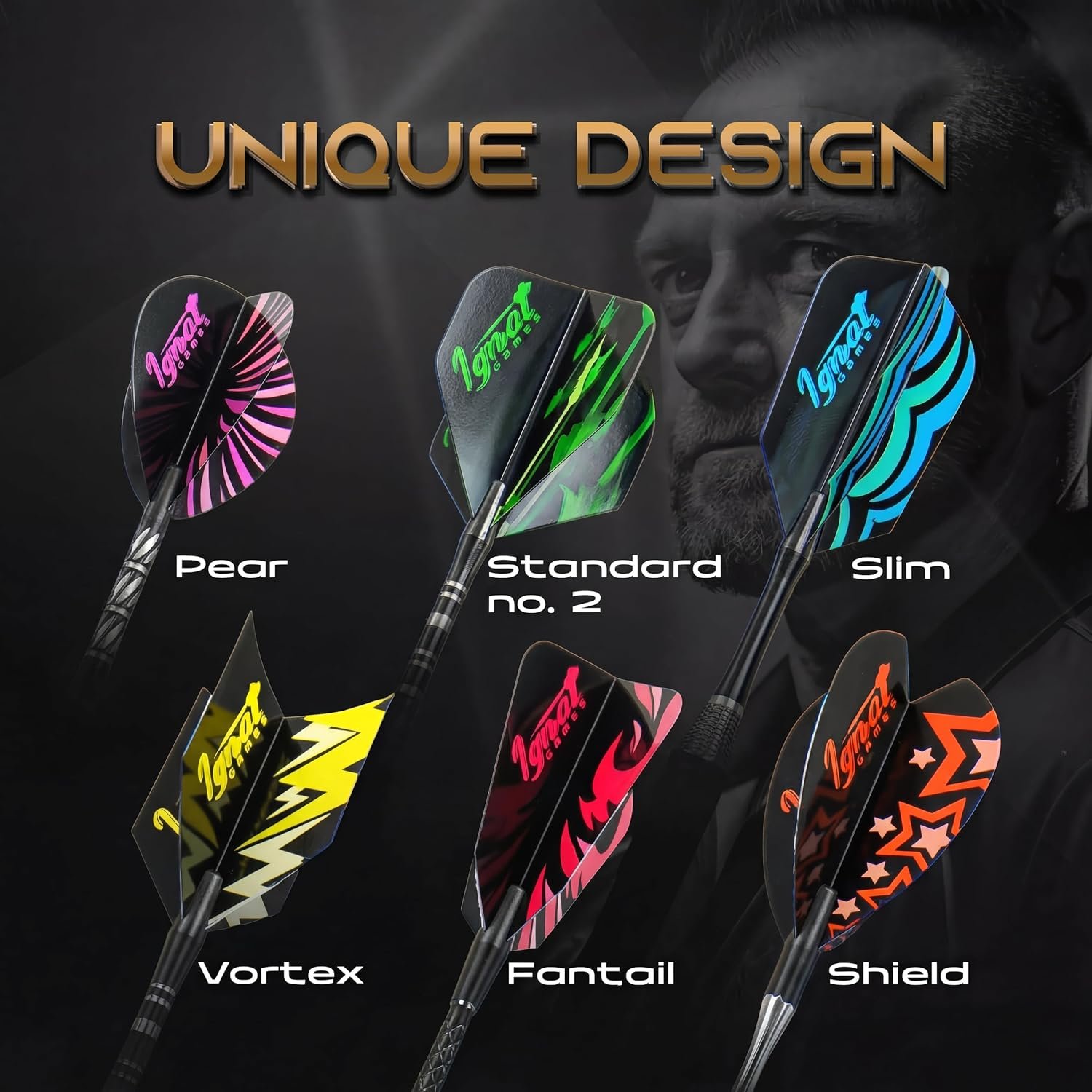IgnatGames Dart Flights and Accessories - Sets of Different Shape Darts Flights ... 3 IgnatGames Dart Flights and Accessories - Sets of Different Shape Darts Flights ... - Image 3