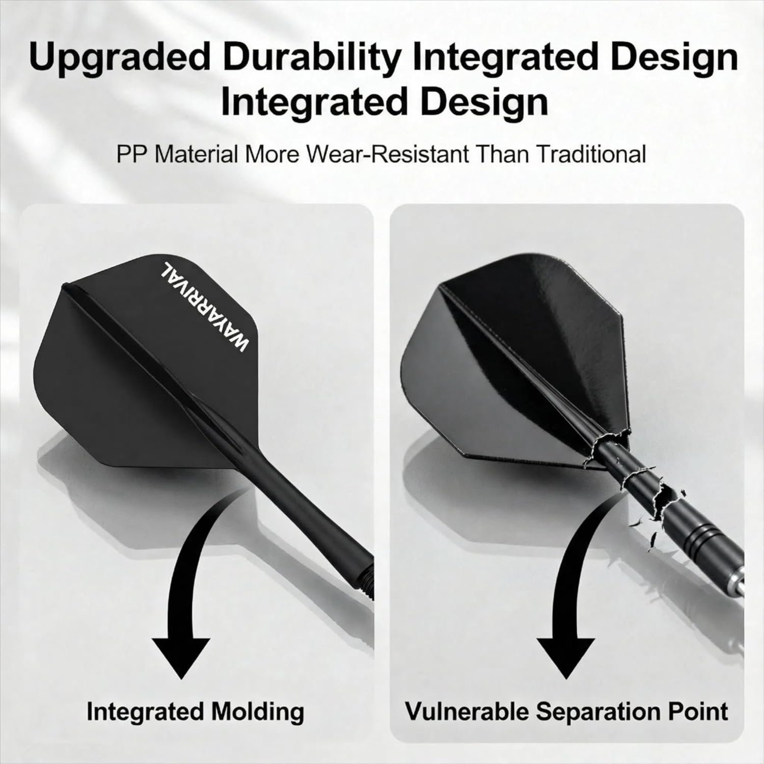 Integrated Dart Flights,All in One Dart Flights and Stems for Unbreakable Use,Un... 6 Integrated Dart Flights,All in One Dart Flights and Stems for Unbreakable Use,Un... - Image 6