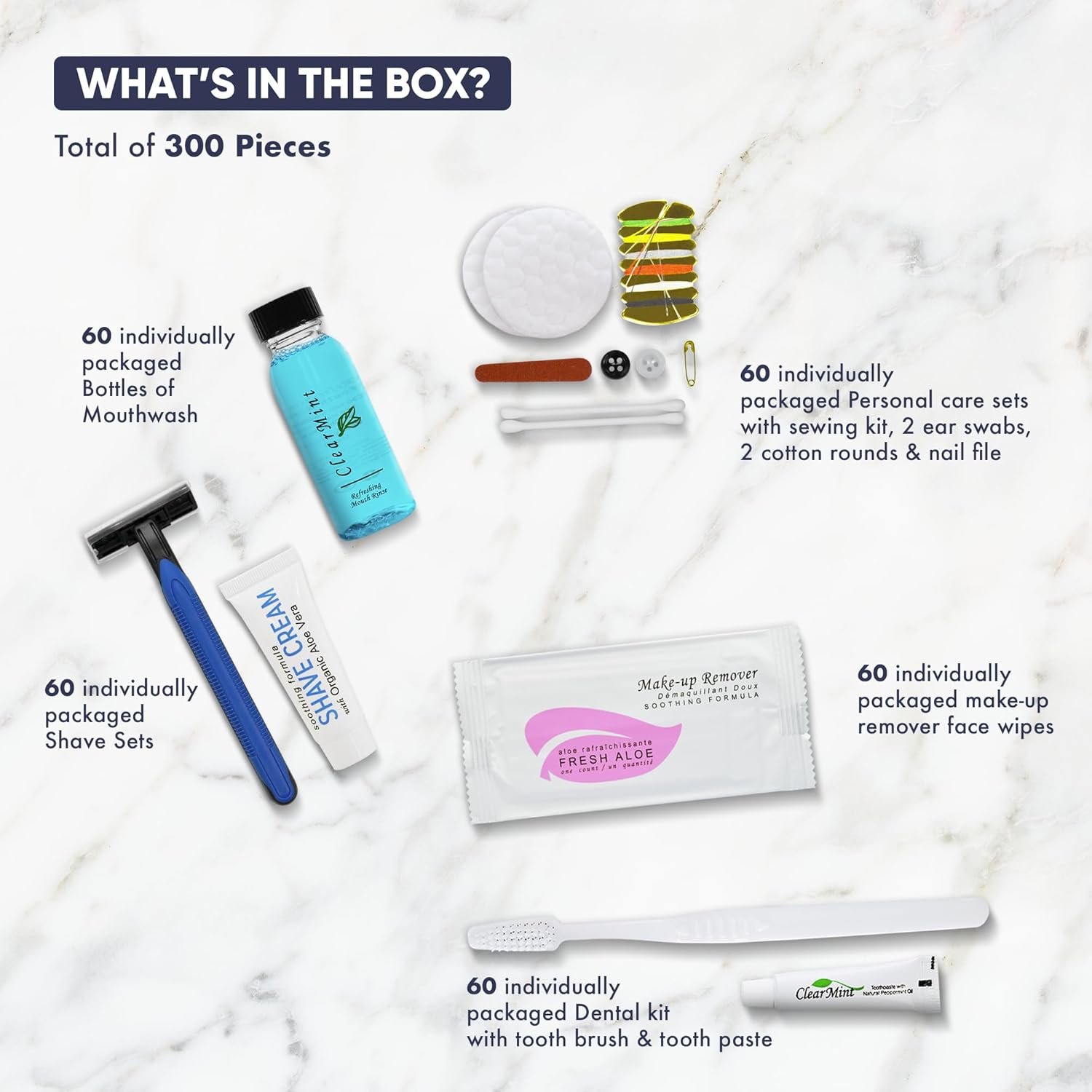 Personal Care Travel Toiletries | 1-Shoppe Amenities Kit | Travel Shaving Set, T... 3 Personal Care Travel Toiletries | 1-Shoppe Amenities Kit | Travel Shaving Set, T... - Image 3