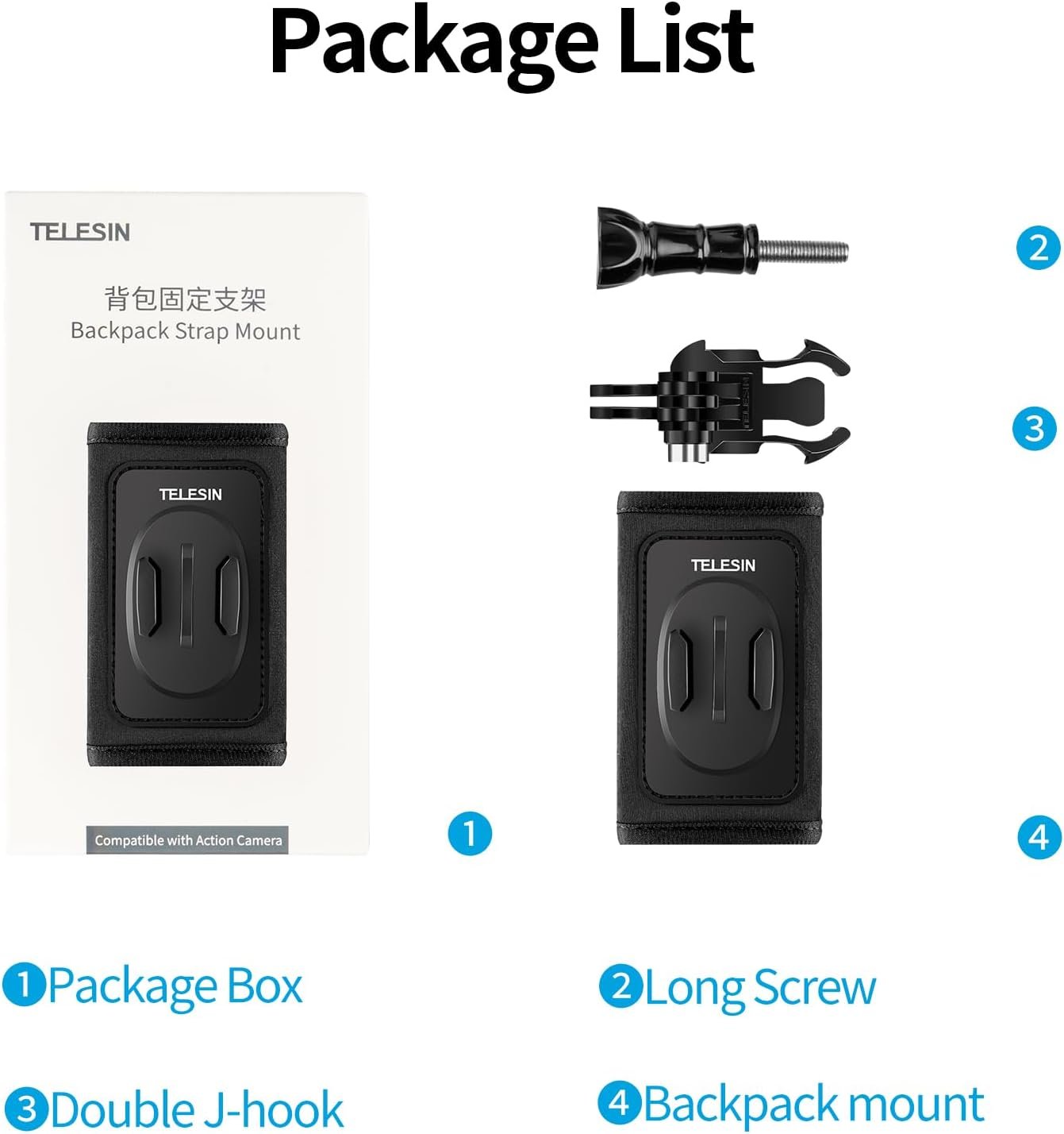 TELESIN Anti-Slip Backpack Shoulder Strap Mount Clip for GoPro Hero 13/12/11/10/... 8 TELESIN Anti-Slip Backpack Shoulder Strap Mount Clip for GoPro Hero 13/12/11/10/... - Image 8