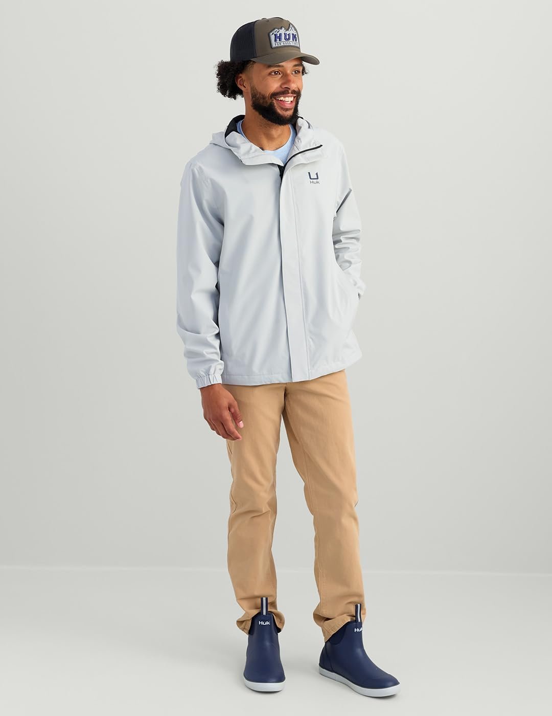 HUK Men's Storm Heavy Duty Rain Jacket 2.0, Waterproof, Windproof, Breathable Ra... 3 HUK Men's Storm Heavy Duty Rain Jacket 2.0, Waterproof, Windproof, Breathable Ra... - Image 3