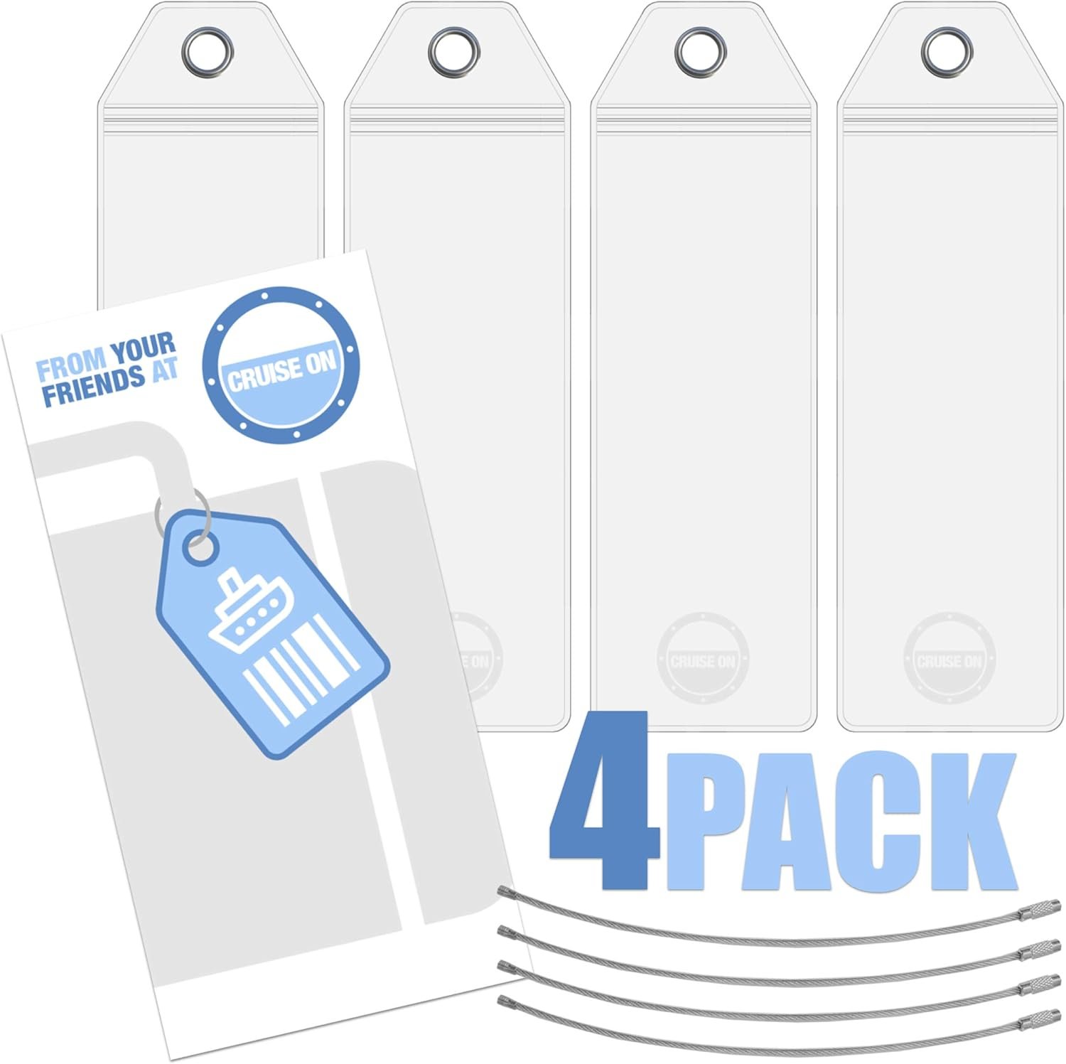 Cruise On Royal Caribbean Cruise Luggage Tag Holder (4 Pack) – Fits All Royal Ca... 6 Cruise On Royal Caribbean Cruise Luggage Tag Holder (4 Pack) – Fits All Royal Ca... - Image 6