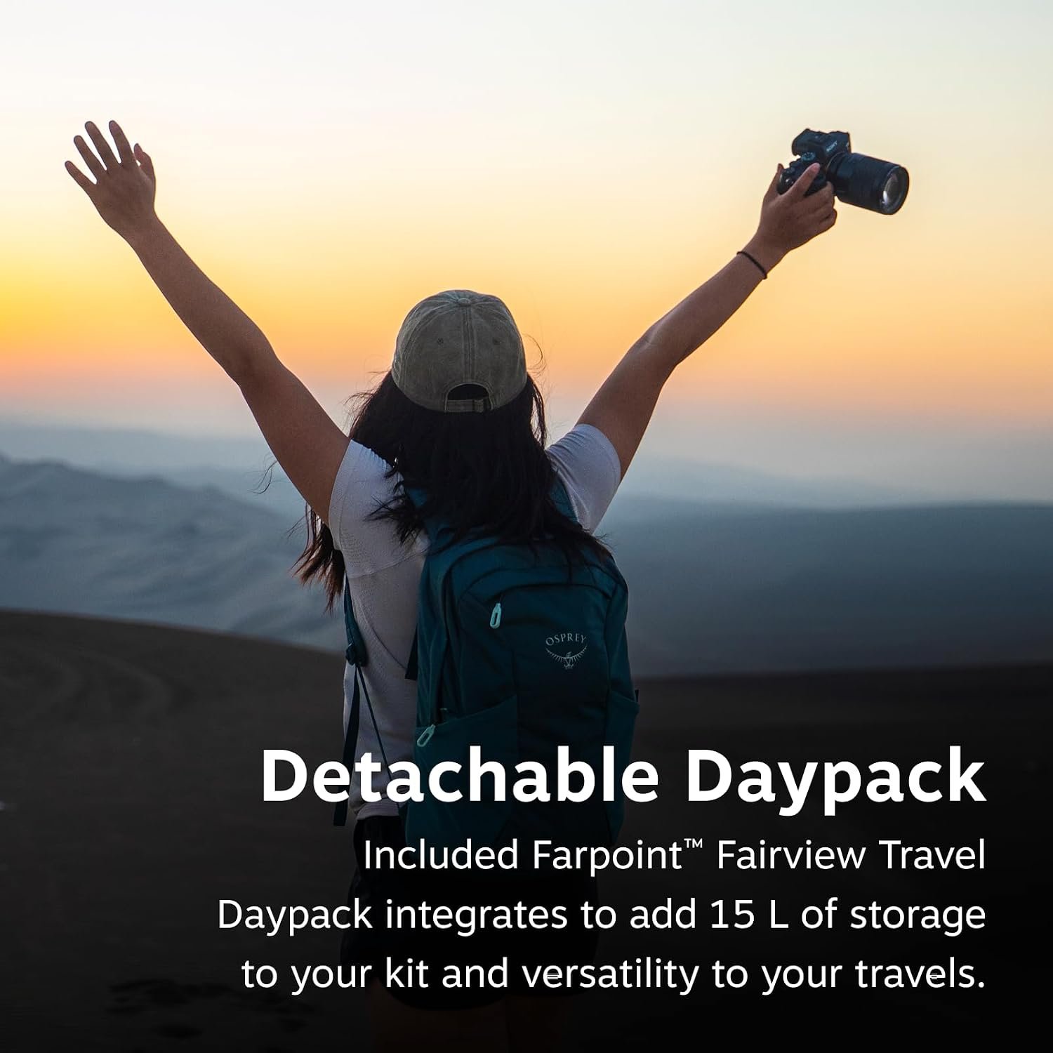 Osprey Fairview 55L Women's Travel Backpack - Carry On Bag with Personal Item Si... 4 Osprey Fairview 55L Women's Travel Backpack - Carry On Bag with Personal Item Si... - Image 4