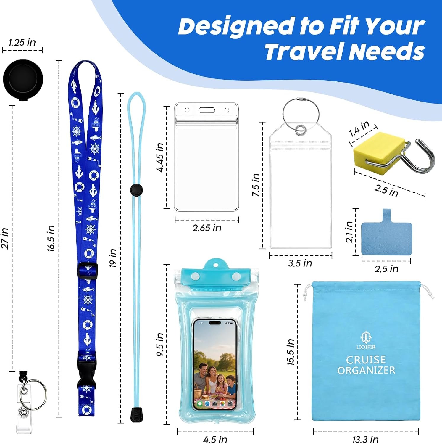 Cruise Ship Essentials Must Haves 2026-4 Person Travel Kit for Carnival, Royal C... 4 Cruise Ship Essentials Must Haves 2026-4 Person Travel Kit for Carnival, Royal C... - Image 4