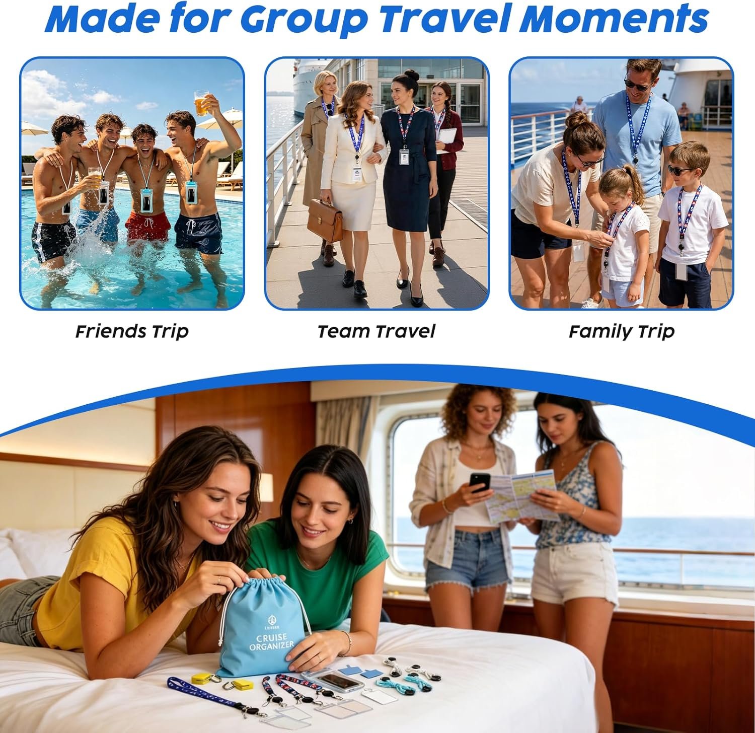 Cruise Ship Essentials Must Haves 2026-4 Person Travel Kit for Carnival, Royal C... 7 Cruise Ship Essentials Must Haves 2026-4 Person Travel Kit for Carnival, Royal C... - Image 7