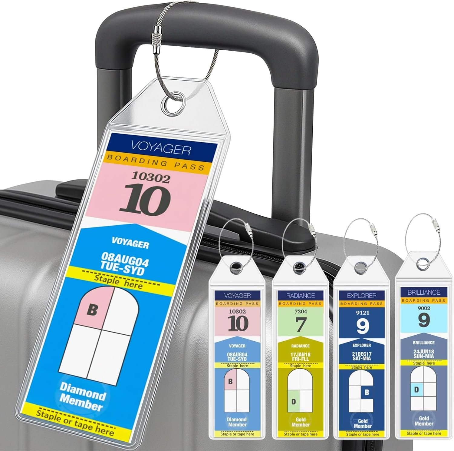 Cruise On Royal Caribbean Cruise Luggage Tag Holder (4 Pack) – Fits All Royal Ca... 2 Cruise On Royal Caribbean Cruise Luggage Tag Holder (4 Pack) – Fits All Royal Ca... - Image 2