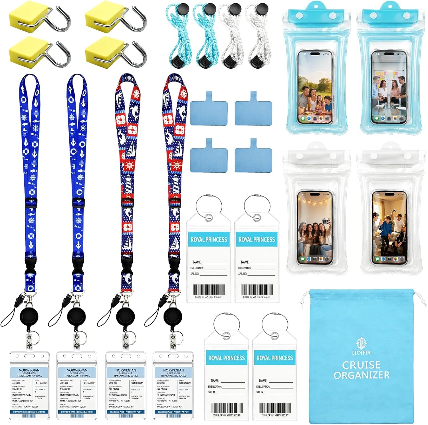 Cruise Ship Essentials Must Haves 2026-4 Person Travel Kit for Carnival, Royal C... 2 Cruise Ship Essentials Must Haves 2026-4 Person Travel Kit for Carnival, Royal C... - Image 2