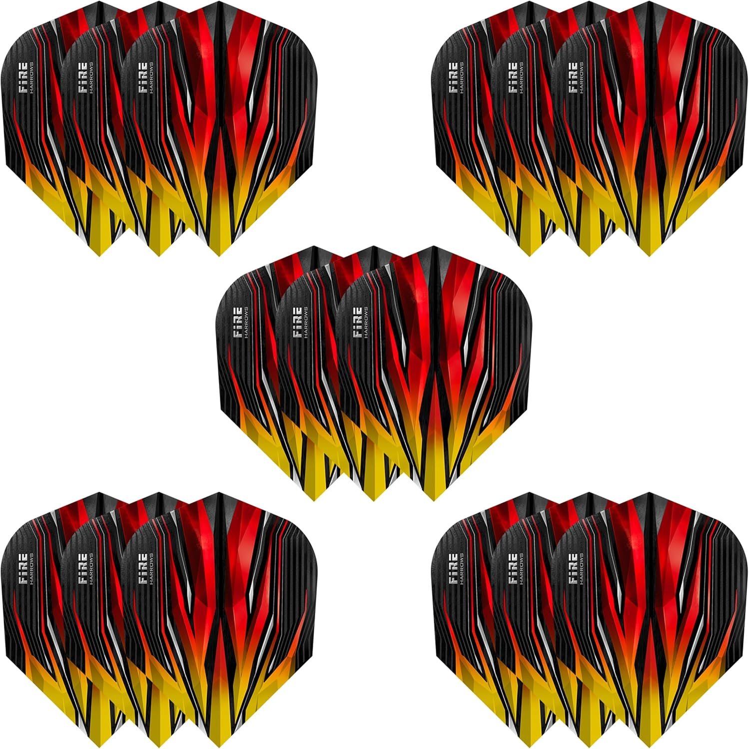 Harrows Fire Dart Flights | 5 x Sets Darts Flights (15 Flights Total) I 100 Micr... 2 Harrows Fire Dart Flights | 5 x Sets Darts Flights (15 Flights Total) I 100 Micr... - Image 2