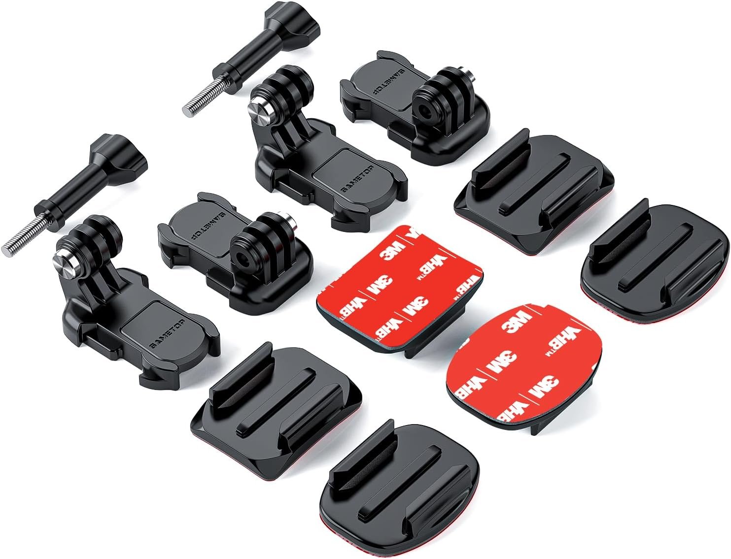 Helmet Sticky Mounts Adhesive Buckle Mount Screw Accessory Kit Compatible with G... 2 Helmet Sticky Mounts Adhesive Buckle Mount Screw Accessory Kit Compatible with G... - Image 2