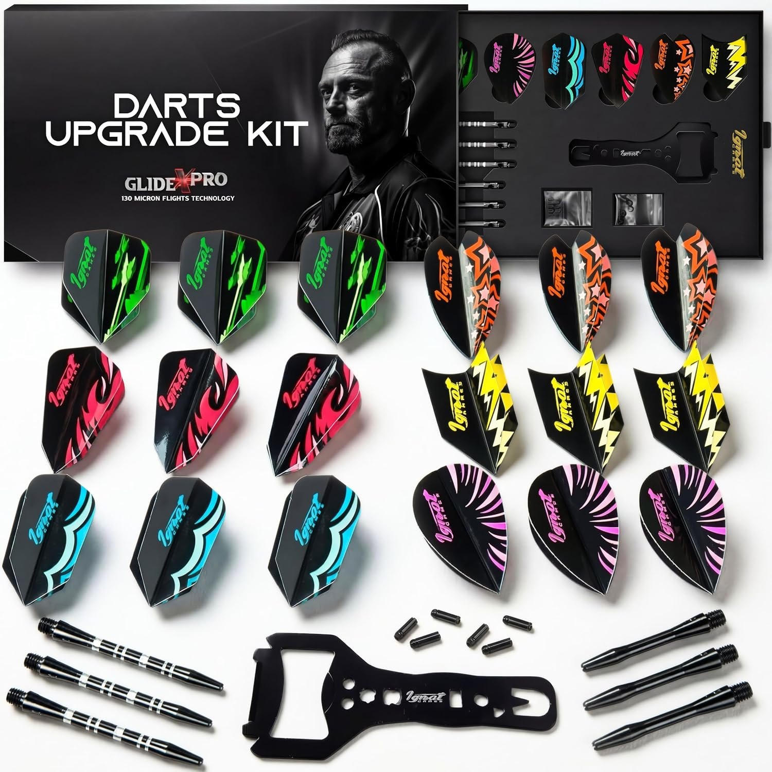 IgnatGames Dart Flights and Accessories - Sets of Different Shape Darts Flights ... 2 IgnatGames Dart Flights and Accessories - Sets of Different Shape Darts Flights ... - Image 2