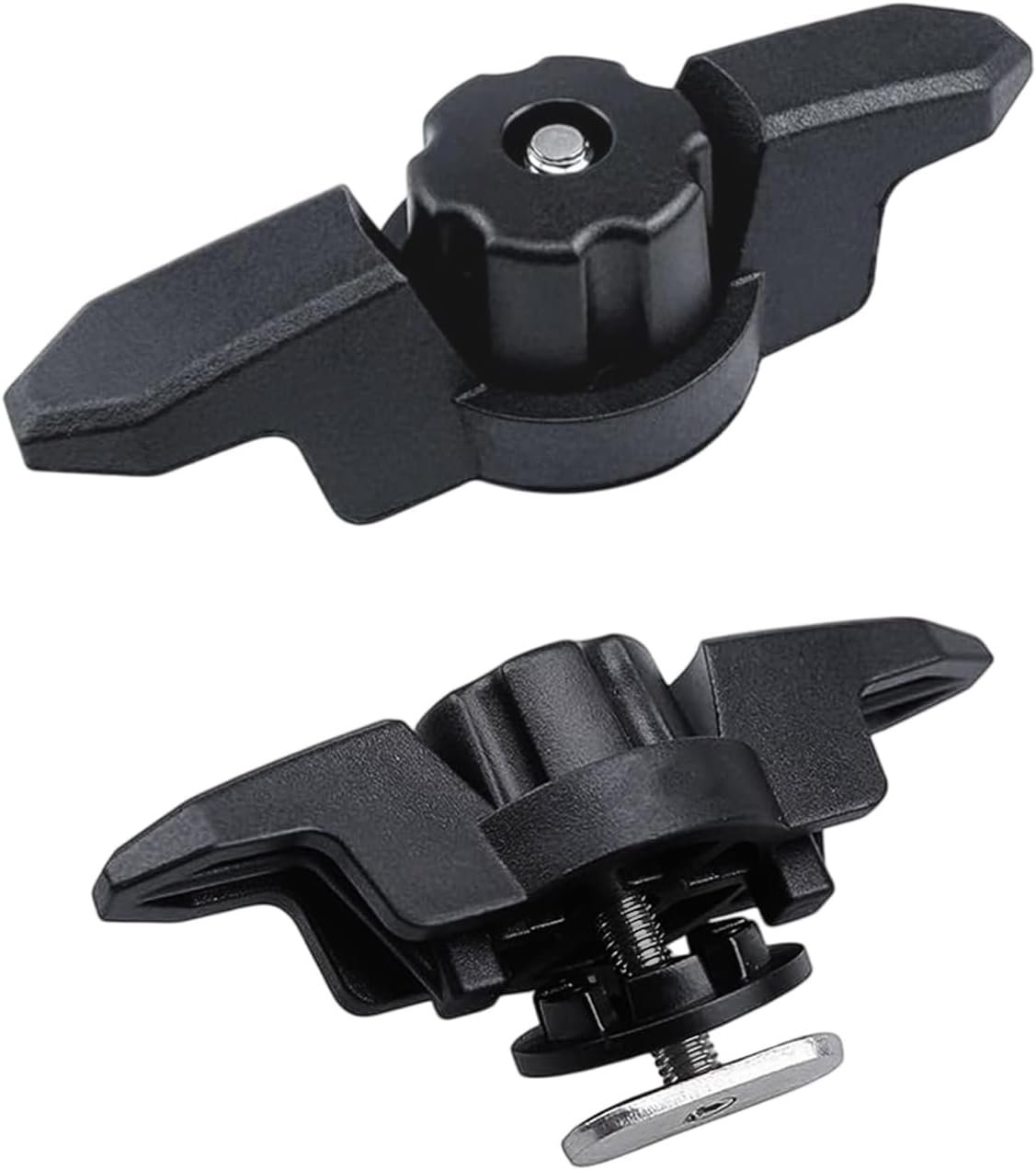 Kayak Track Anchor Cleat, Low-Profile Polymer Tie-Down,Black,2Pcs | Low Profile ... 2 Kayak Track Anchor Cleat, Low-Profile Polymer Tie-Down,Black,2Pcs | Low Profile ... - Image 2