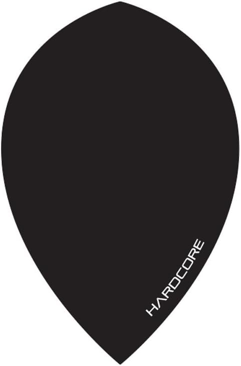 RED DRAGON Hardcore Black Extra Thick Oversized Pear Dart Flights - 4 Sets Per P... 2 RED DRAGON Hardcore Black Extra Thick Oversized Pear Dart Flights - 4 Sets Per P... - Image 2