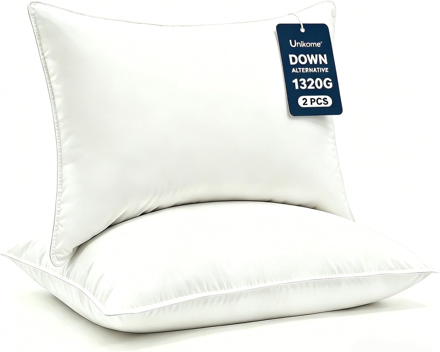 UNIKOME Ultra Soft Pillows Queen Size Set of 2 - Hotel Collection Luxury 100% Co... 2 UNIKOME Ultra Soft Pillows Queen Size Set of 2 - Hotel Collection Luxury 100% Co... - Image 2