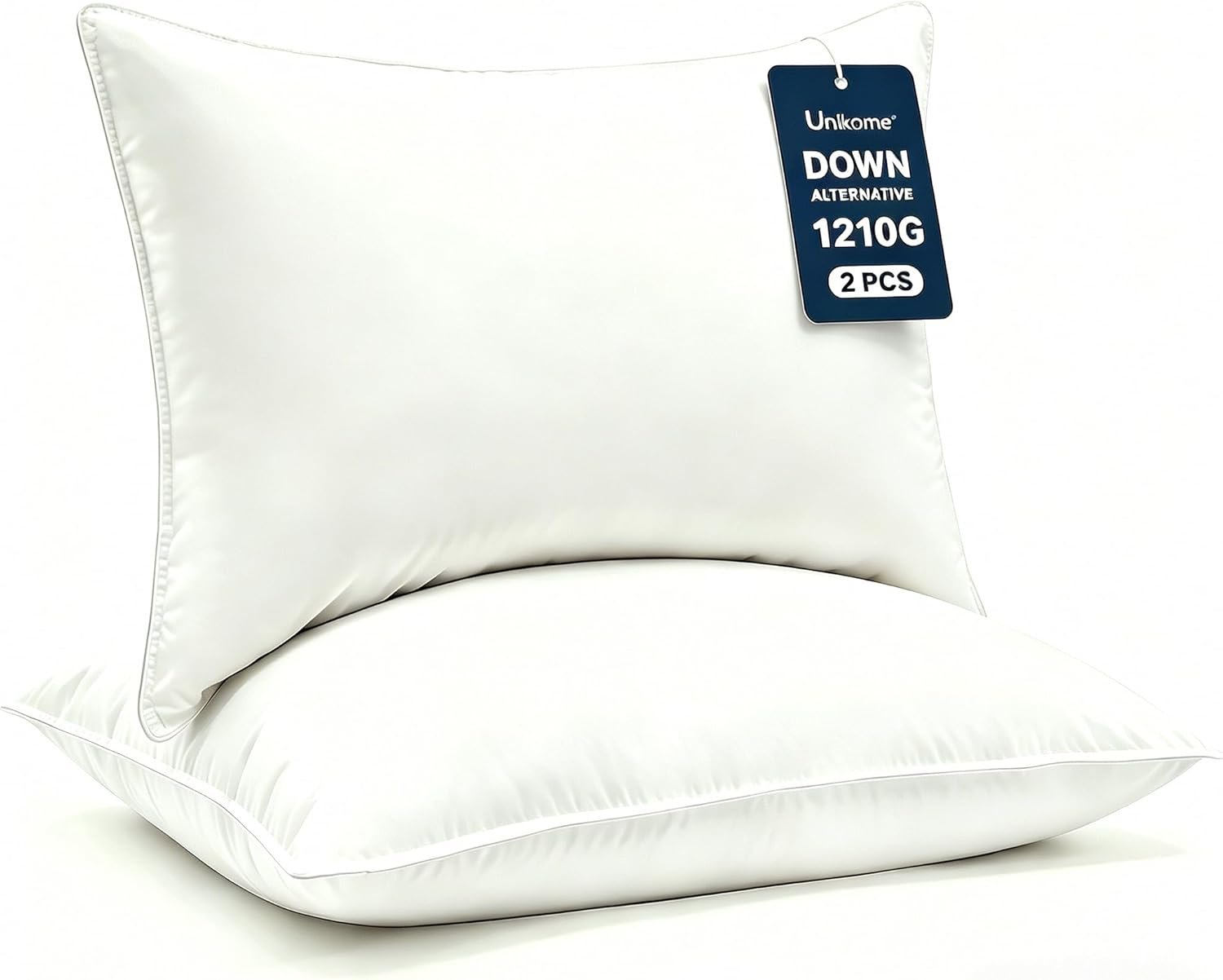 UNIKOME Ultra Soft Pillows Standard Size Set of 2 - Hotel Collection Luxury 100%... 2 UNIKOME Ultra Soft Pillows Standard Size Set of 2 - Hotel Collection Luxury 100%... - Image 2