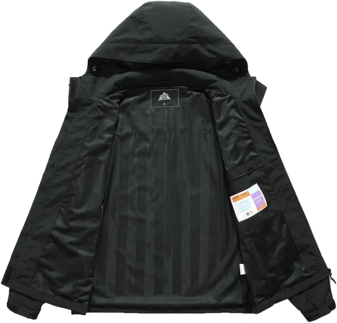 MOERDENG Women's Rain Jacket Hooded Hiking Jacket Softshell Windbreaker | Windpr... 6 MOERDENG Women's Rain Jacket Hooded Hiking Jacket Softshell Windbreaker | Windpr... - Image 6