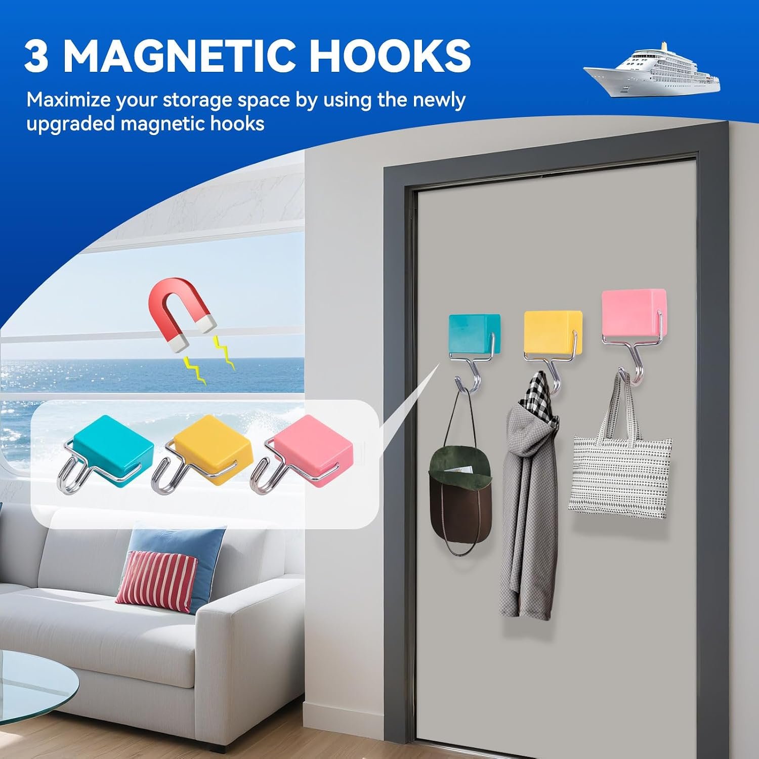 Cruise Essentials 2026, 17PCS Complete Cruise Must Haves Kit with Non-Surge Powe... 5 Cruise Essentials 2026, 17PCS Complete Cruise Must Haves Kit with Non-Surge Powe... - Image 5