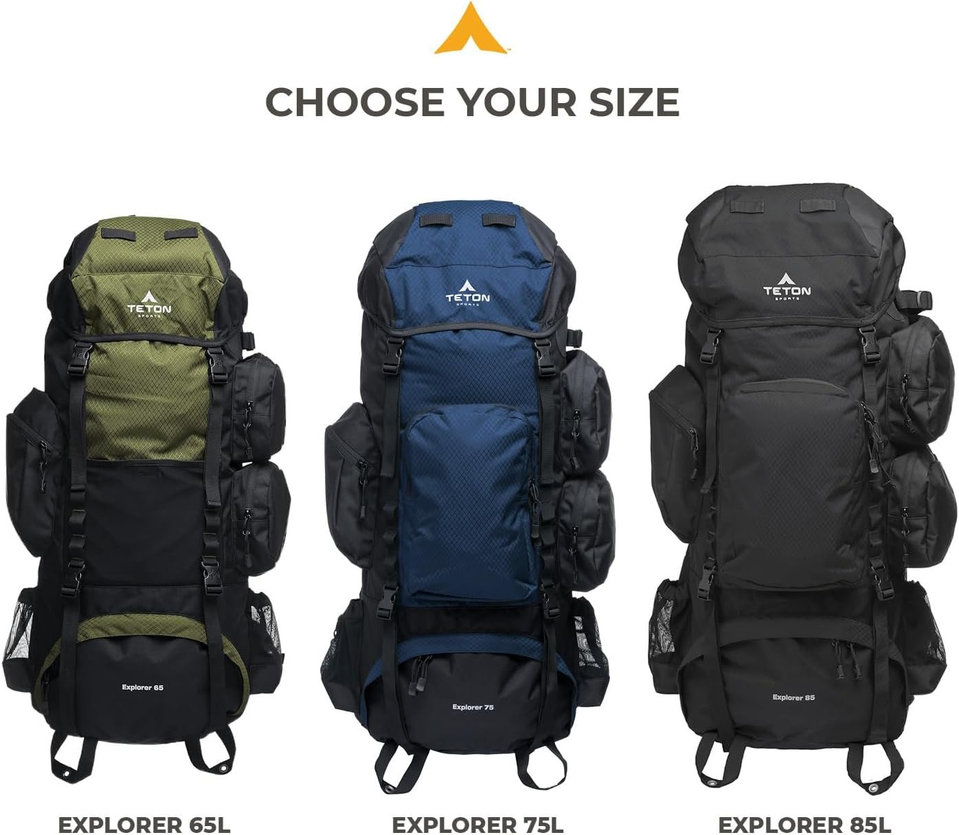 Teton 65L Explorer Internal Frame Backpack for Hiking, Camping, Backpacking, Rai... 7 Teton 65L Explorer Internal Frame Backpack for Hiking, Camping, Backpacking, Rai... - Image 7