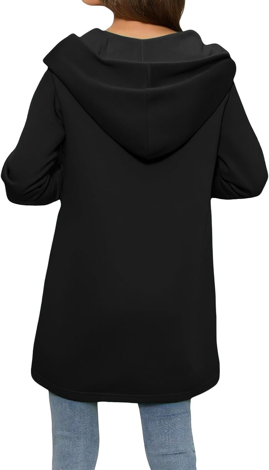 Hoodie Trench Coat Women Casual Single Breasted Hooded Jacket Lapel Neck Long Sl... 4 Hoodie Trench Coat Women Casual Single Breasted Hooded Jacket Lapel Neck Long Sl... - Image 4