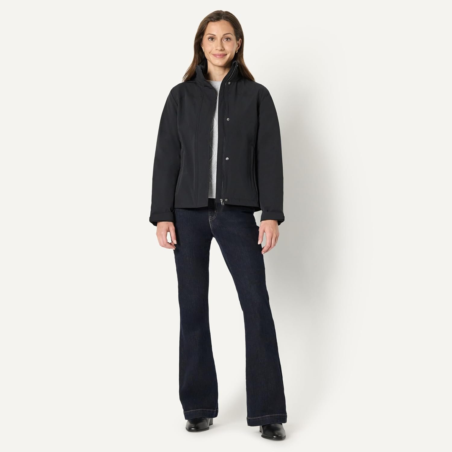 Amazon Essentials Women's Lightweight Waterproof Hooded Rain Jacket 6 Amazon Essentials Women's Lightweight Waterproof Hooded Rain Jacket - Image 6