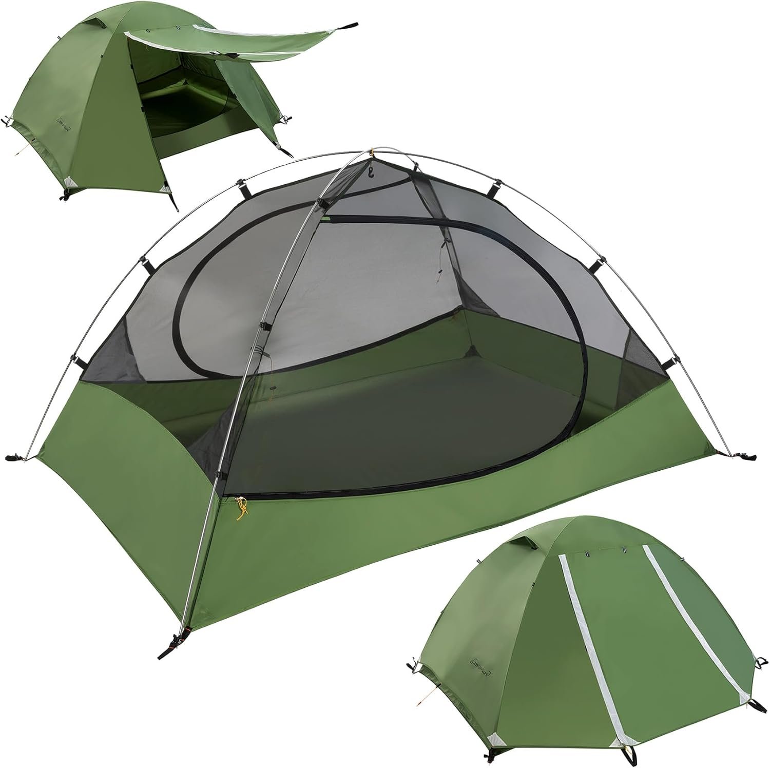 Clostnature 1/1.5/2/3/4/6 Person Lightweight Backpacking Tent, Camping Tent 2 Clostnature 1/1.5/2/3/4/6 Person Lightweight Backpacking Tent, Camping Tent - Image 2