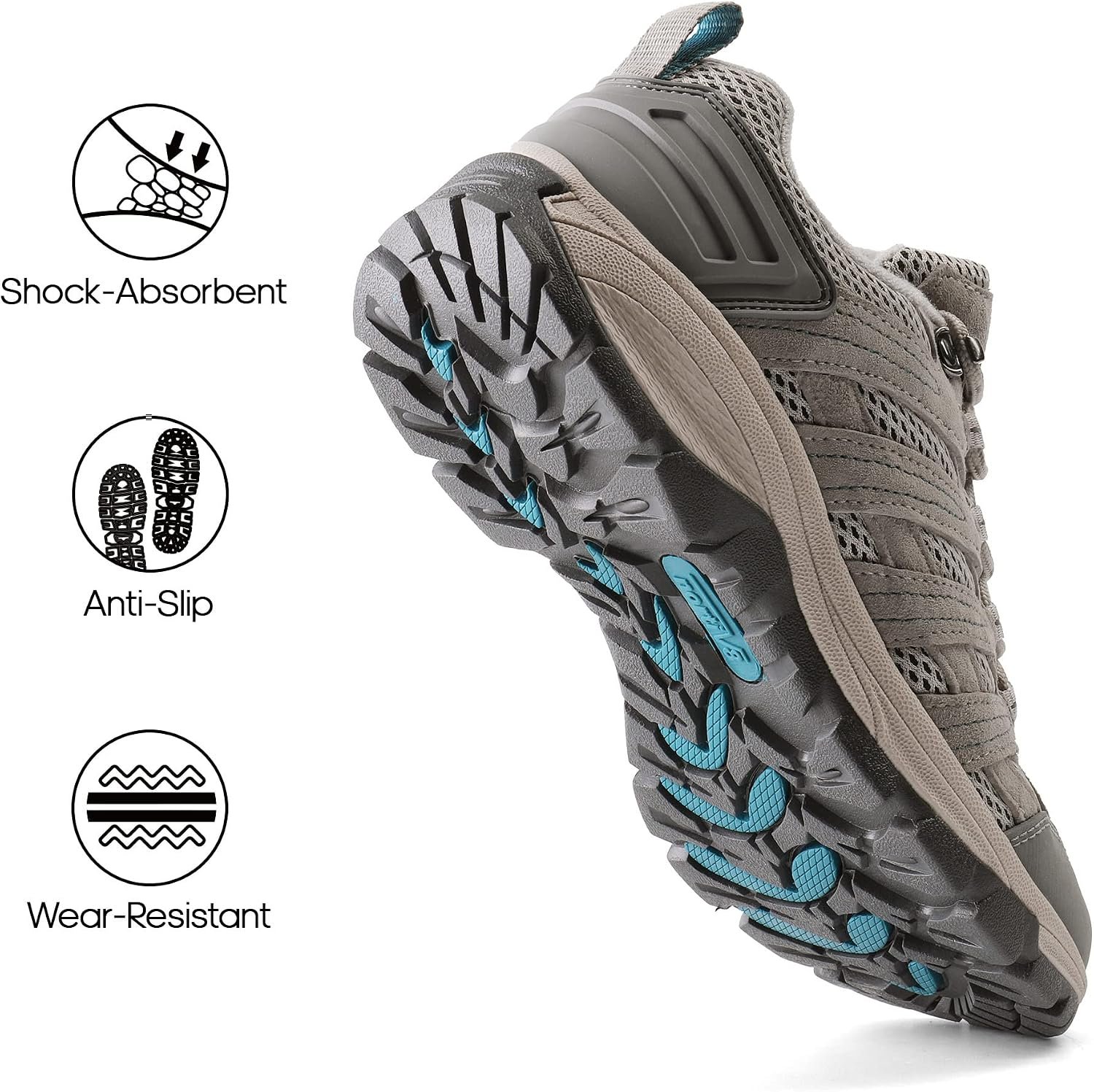 NORTIV 8 Women's Lightweight Hiking Shoes 7 NORTIV 8 Women's Lightweight Hiking Shoes - Image 7