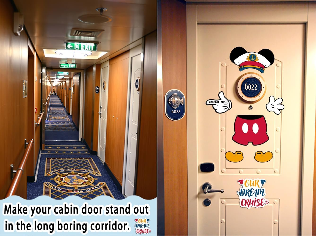 10 Pcs Cruise Door Magnet, Captain Mouse Cruise Door Decorations,Funny Mouse Ear... 4 10 Pcs Cruise Door Magnet, Captain Mouse Cruise Door Decorations,Funny Mouse Ear... - Image 4