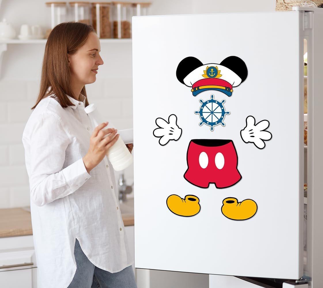 10 Pcs Cruise Door Magnet, Captain Mouse Cruise Door Decorations,Funny Mouse Ear... 8 10 Pcs Cruise Door Magnet, Captain Mouse Cruise Door Decorations,Funny Mouse Ear... - Image 8