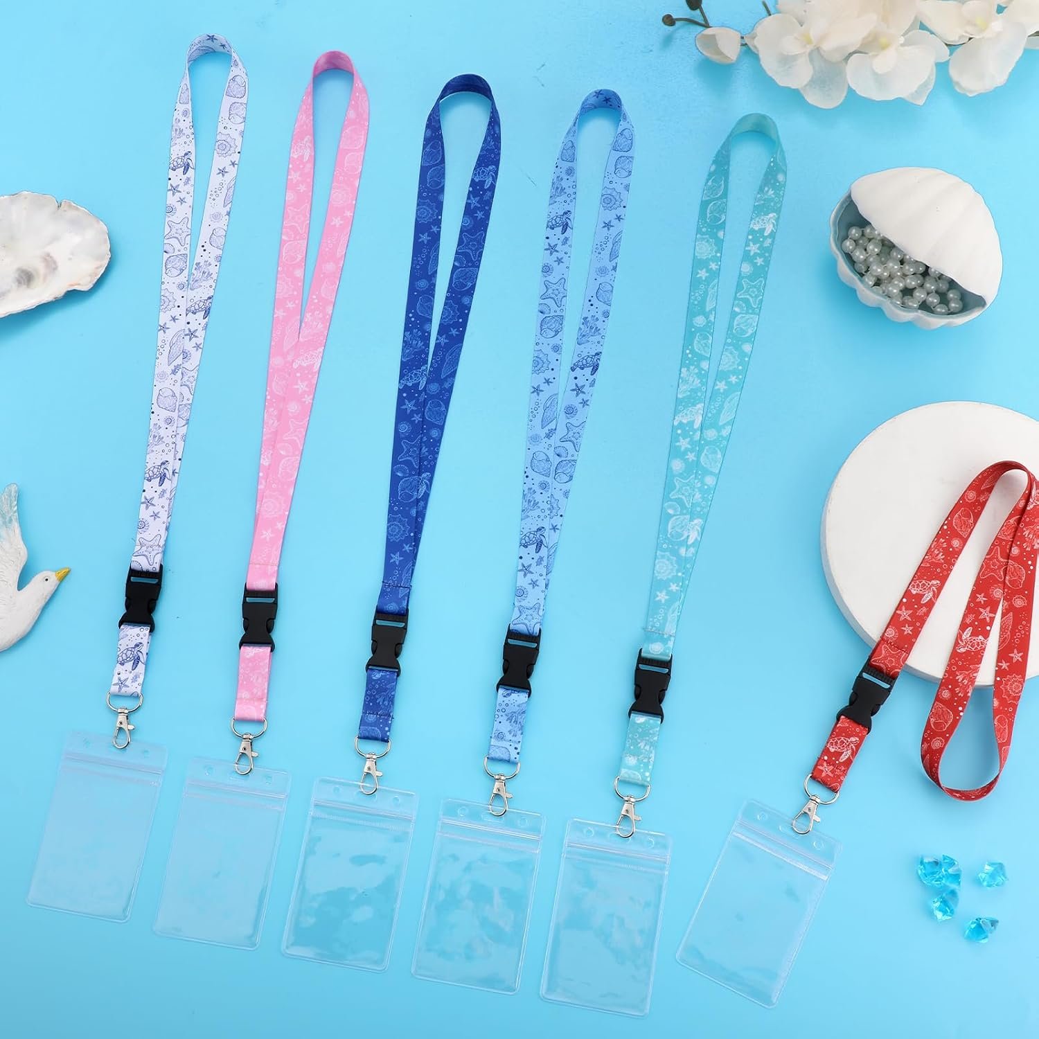 6 Pack Cruise Lanyard for Ship Cards Cruise Essentials 2026, Ocean 8 6 Pack Cruise Lanyard for Ship Cards Cruise Essentials 2026, Ocean - Image 8