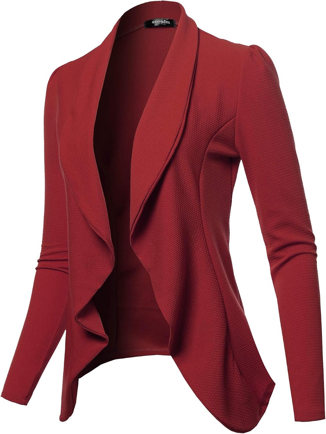 SSOULM Women's Casual Stretch Blazer - Professional Notch Lapel Work Office Jack... 2 SSOULM Women's Casual Stretch Blazer - Professional Notch Lapel Work Office Jack... - Image 2