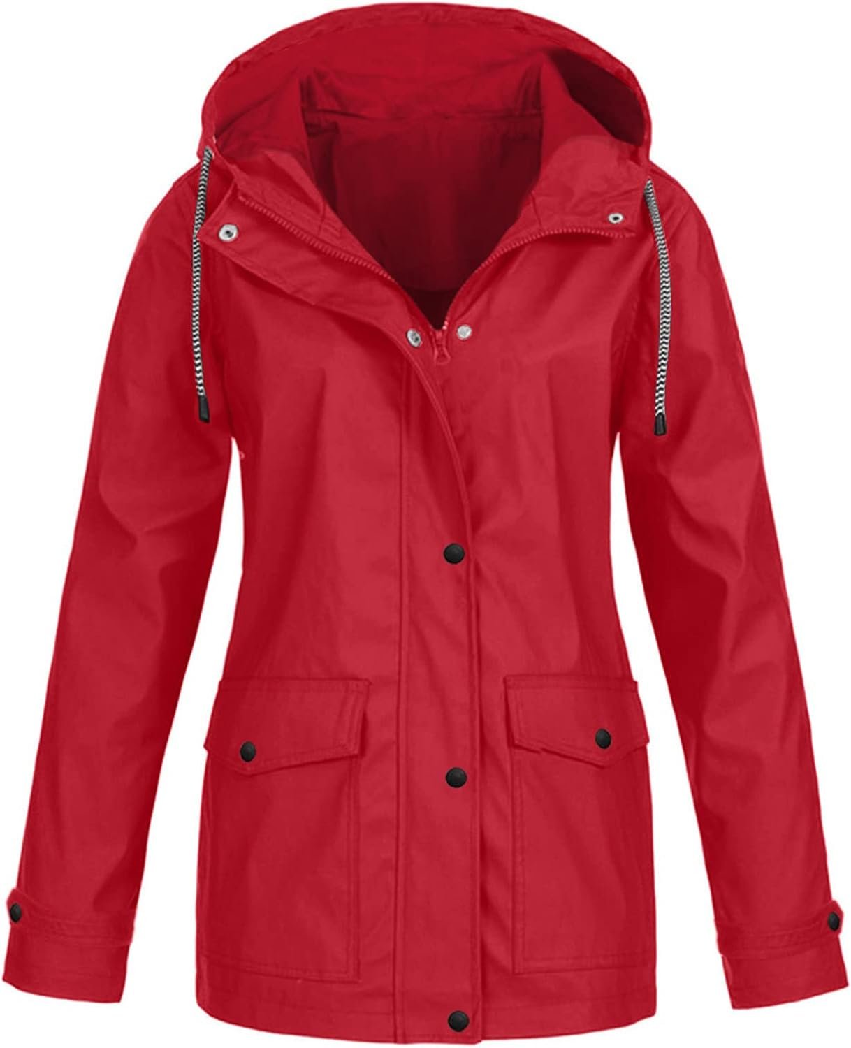 Women Rain Jackets Waterproof with Hood Lightweight Raincoats for Ladies Loose T... 2 Women Rain Jackets Waterproof with Hood Lightweight Raincoats for Ladies Loose T... - Image 2