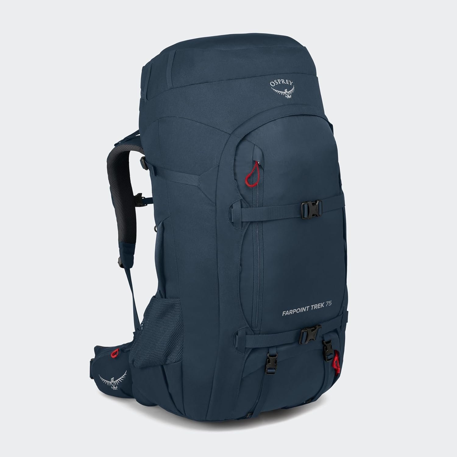 Osprey Farpoint Trek 75L Men's Travel Backpack, Muted Space Blue 3 Osprey Farpoint Trek 75L Men's Travel Backpack, Muted Space Blue - Image 3