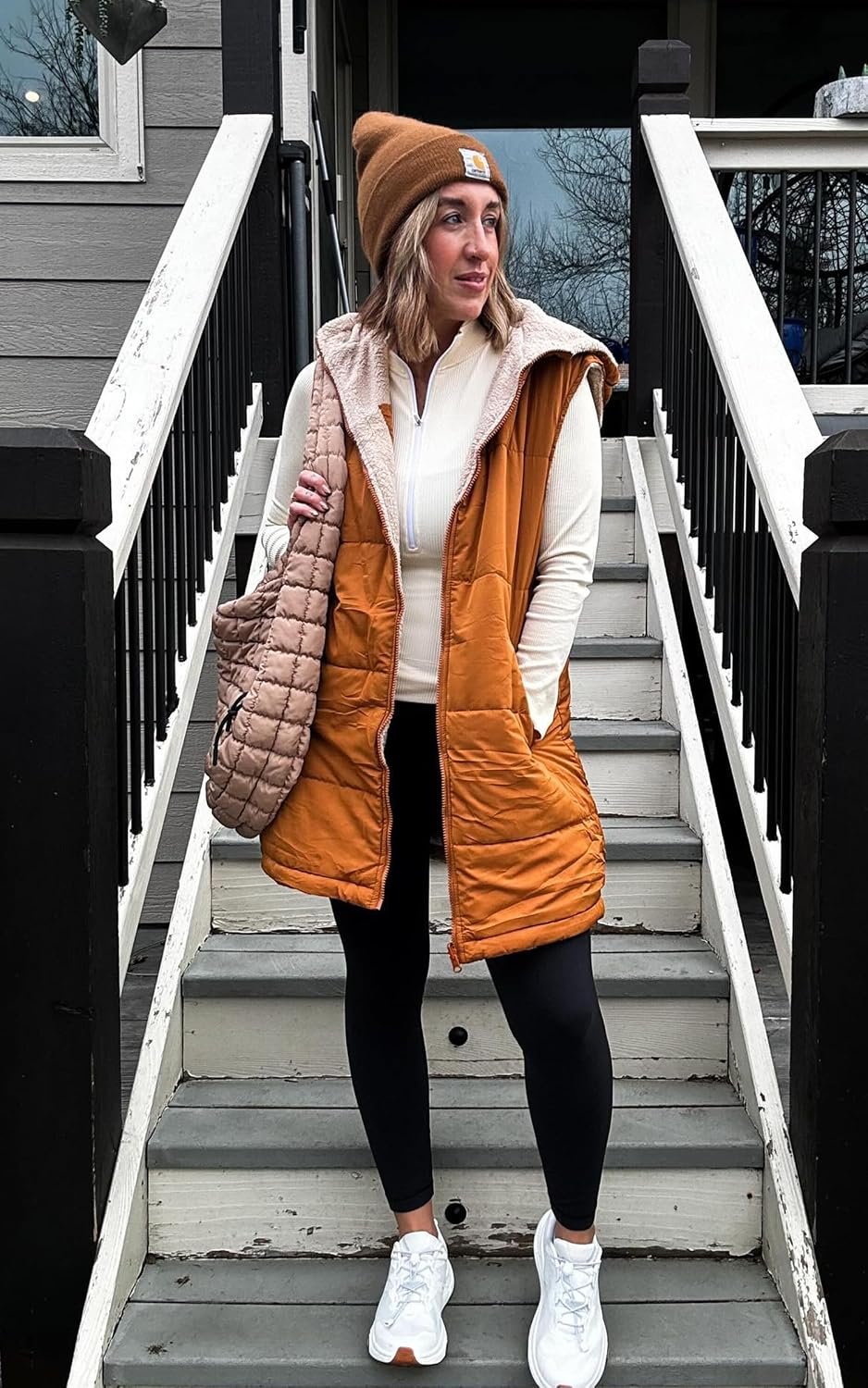 ECOWISH Women Long Puffer Vest: Fall Zip up Reversible Fleece Jacket 2026 Winter... 5 ECOWISH Women Long Puffer Vest: Fall Zip up Reversible Fleece Jacket 2026 Winter... - Image 5