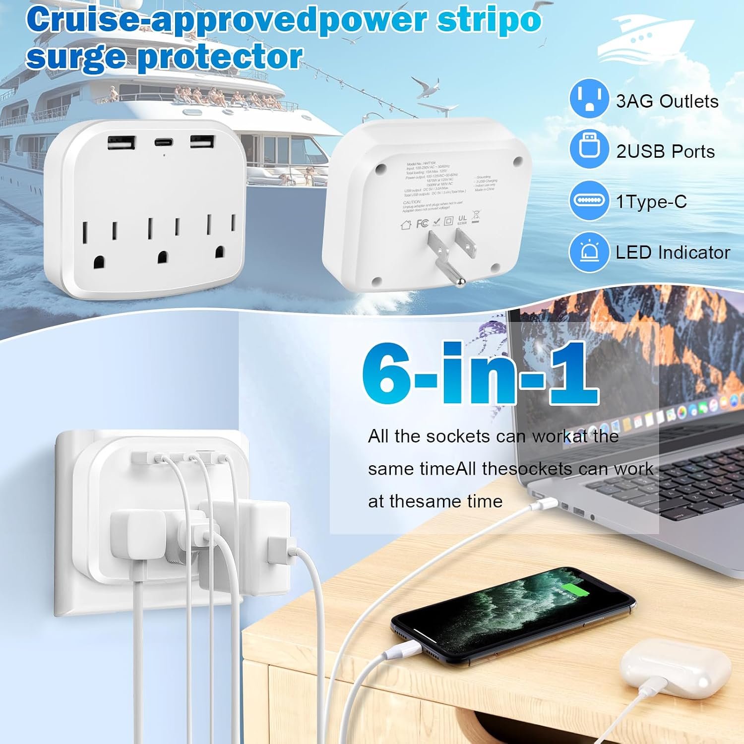 Cruise Essentials 2026 - Complete Cruise Must Haves Kit with Cruise-Safe Non-Sur... 3 Cruise Essentials 2026 - Complete Cruise Must Haves Kit with Cruise-Safe Non-Sur... - Image 3